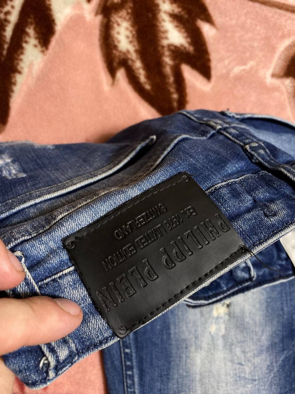 Philipp Plein Vintage Skull Denim Philipp Plein Distressed Fabric Style Size US 27 - 5 Thumbnail