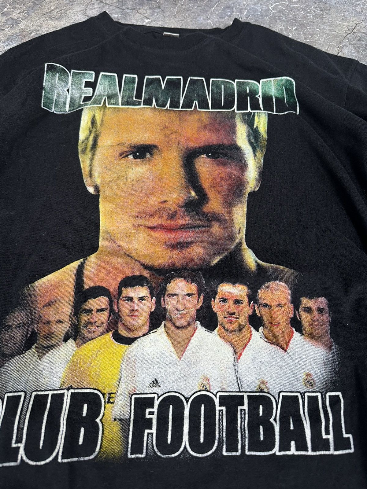 Vintage Vintage Real Madrid David Beckham Croppedtee Size US XXL / EU 58 / 5 - 2 Thumbnail