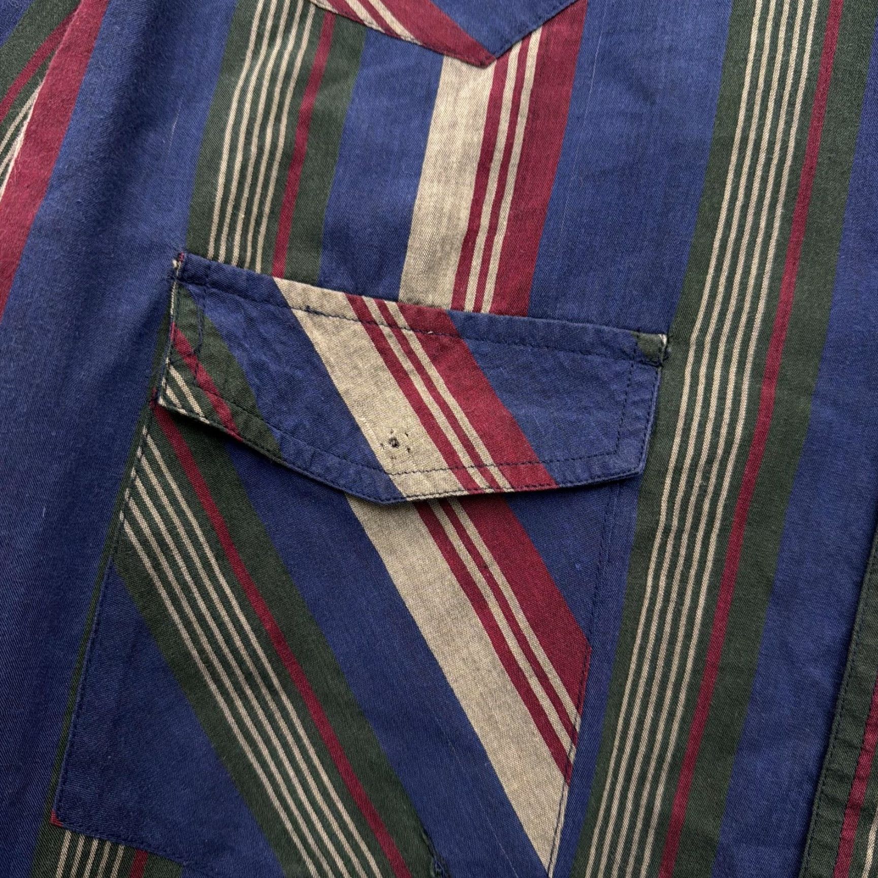 CO Western Plains Trading Co Shirt Mens 2XL Blue Striped Western Snap Long Sleeve Size US XXL / EU 58 / 5 - 3 Thumbnail