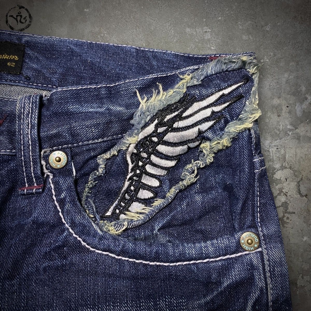Other Nylaus Freedom Wings Spiral Cut Jeans Size US 32 / EU 48 - 3 Thumbnail