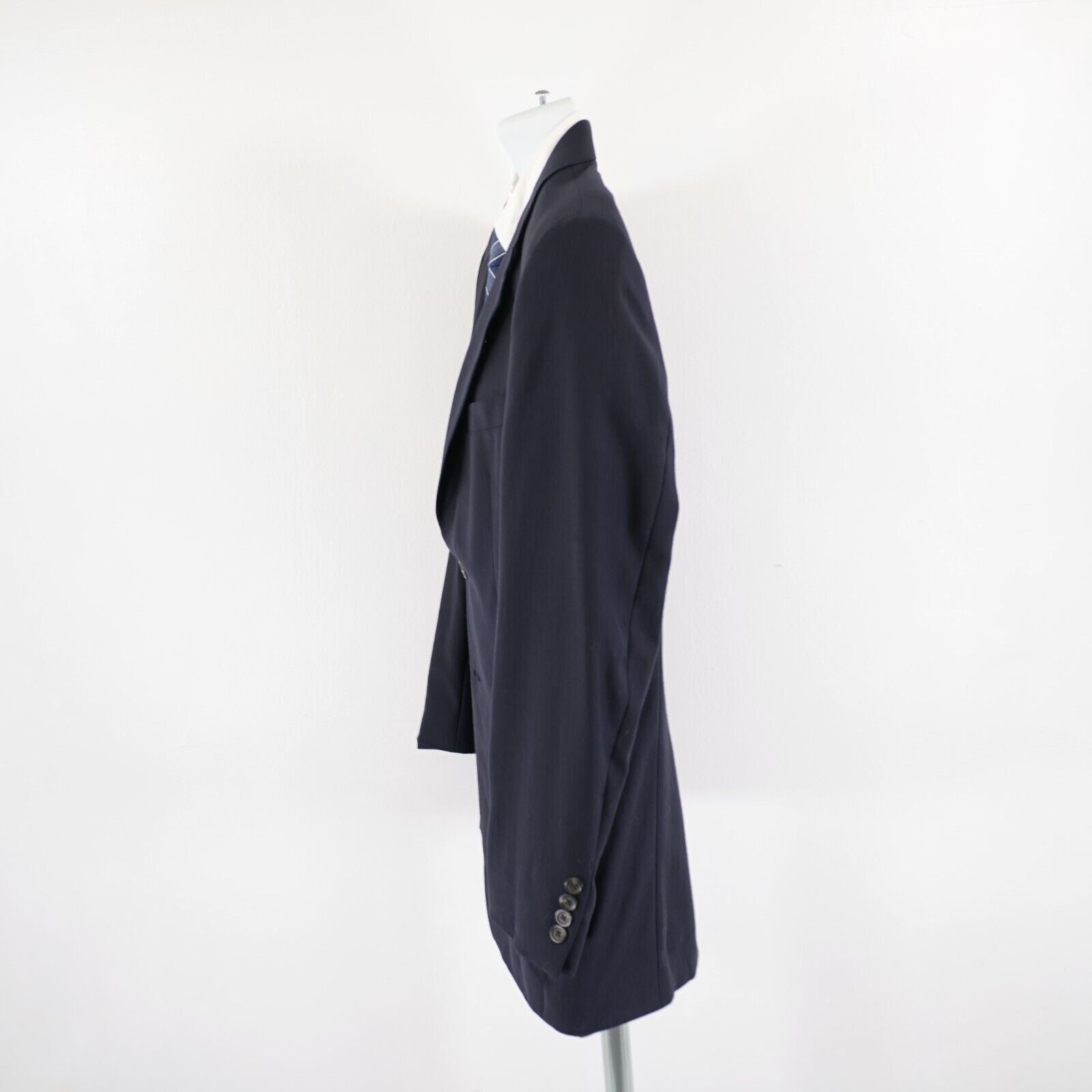 Lauren Ralph Lauren Lauren Ralph Lauren Wool Basketweave Blue Blazer 40R 2 Butto Size 40R - 5 Thumbnail