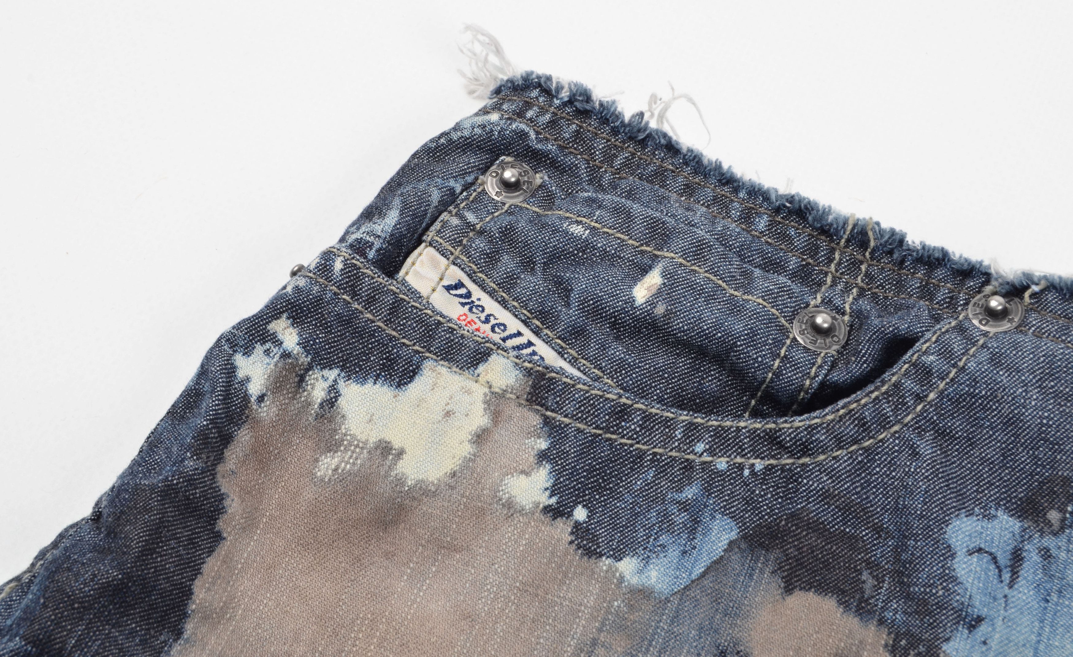 Diesel Vintage Diesel Red Tab Y2K Grunge Tie Dye Asymmetrical Skirt Size 30" / US 8 / IT 44 - 5 Thumbnail