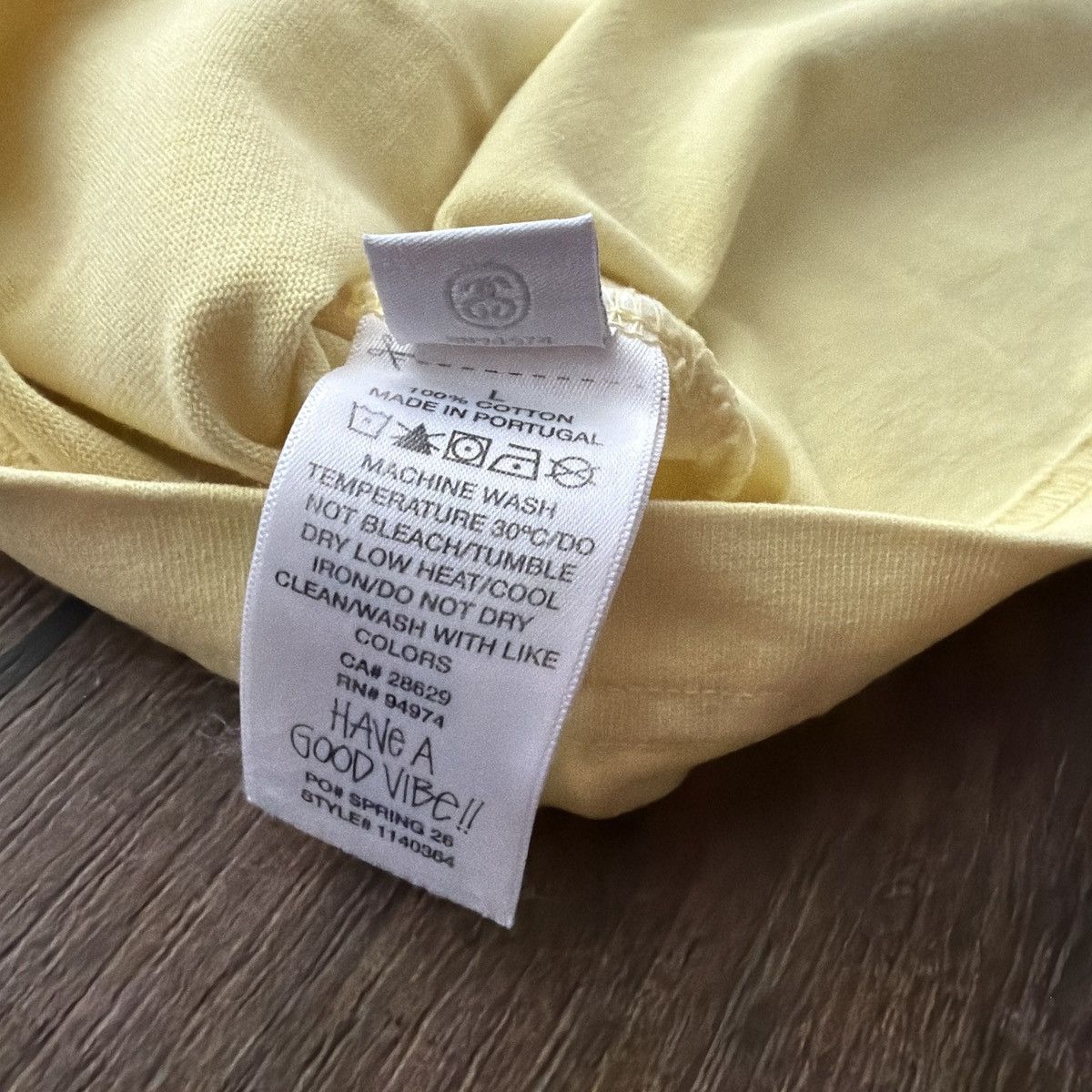 Stussy Stussy Garment Dyed Tee yellow Size US L / EU 52-54 / 3 - 7 Thumbnail