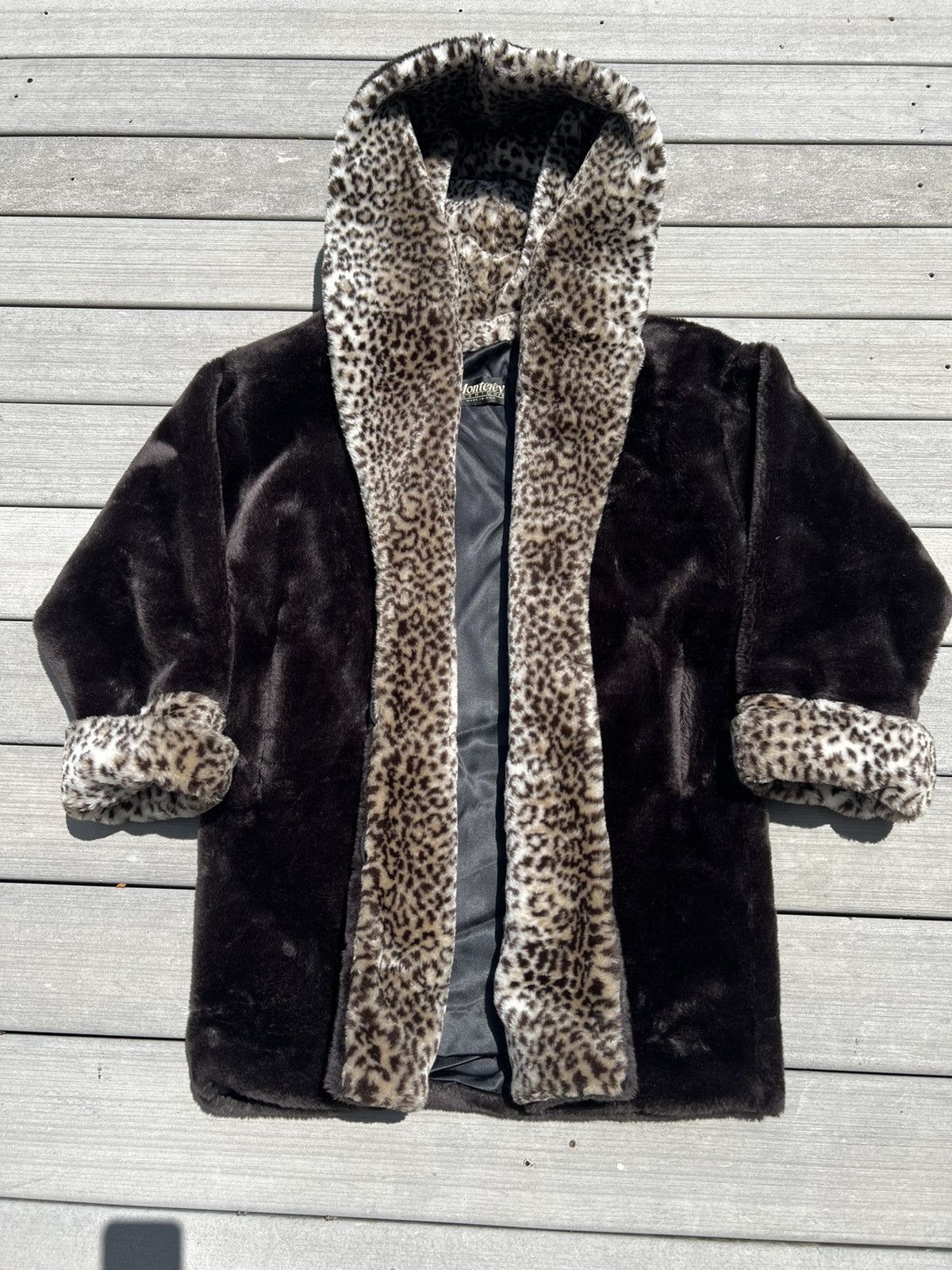 Vintage Vintage Made in the USA Faux Fur Jacket Size XL / US 12-14 / IT 48-50 - 1 Thumbnail