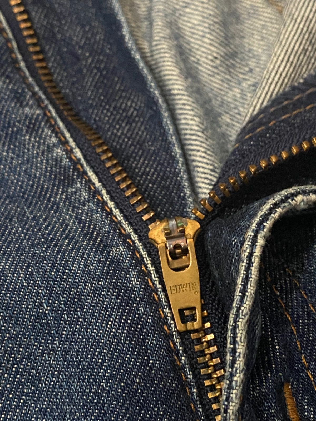 Edwin × JNCO × Le Grande Bleu (L.G.B.) Edwin Japan 503z Edition Distressed Blue Jean Straigt Cut h' Size US 33 - 15 Thumbnail