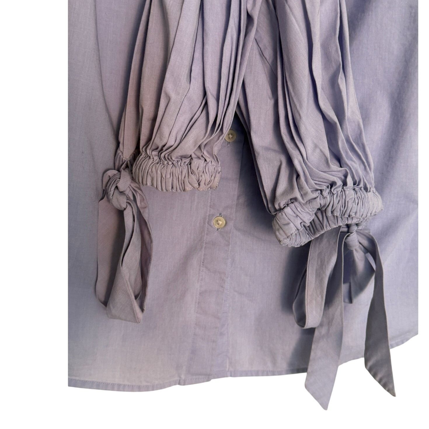 Banana Republic Banana Republic Women's Blue Riley Shirt W/ Bell Sleeves Size XL / US 12-14 / IT 48-50 - 7 Thumbnail
