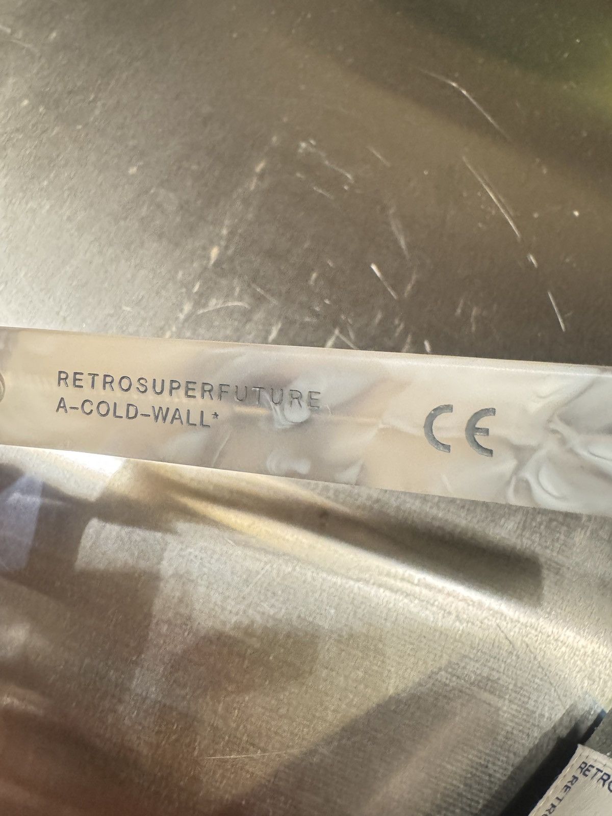 Retrosuperfuture RETROSUPERFUTURE - A COLD WALL white marble sunglases Size ONE SIZE - 4 Thumbnail