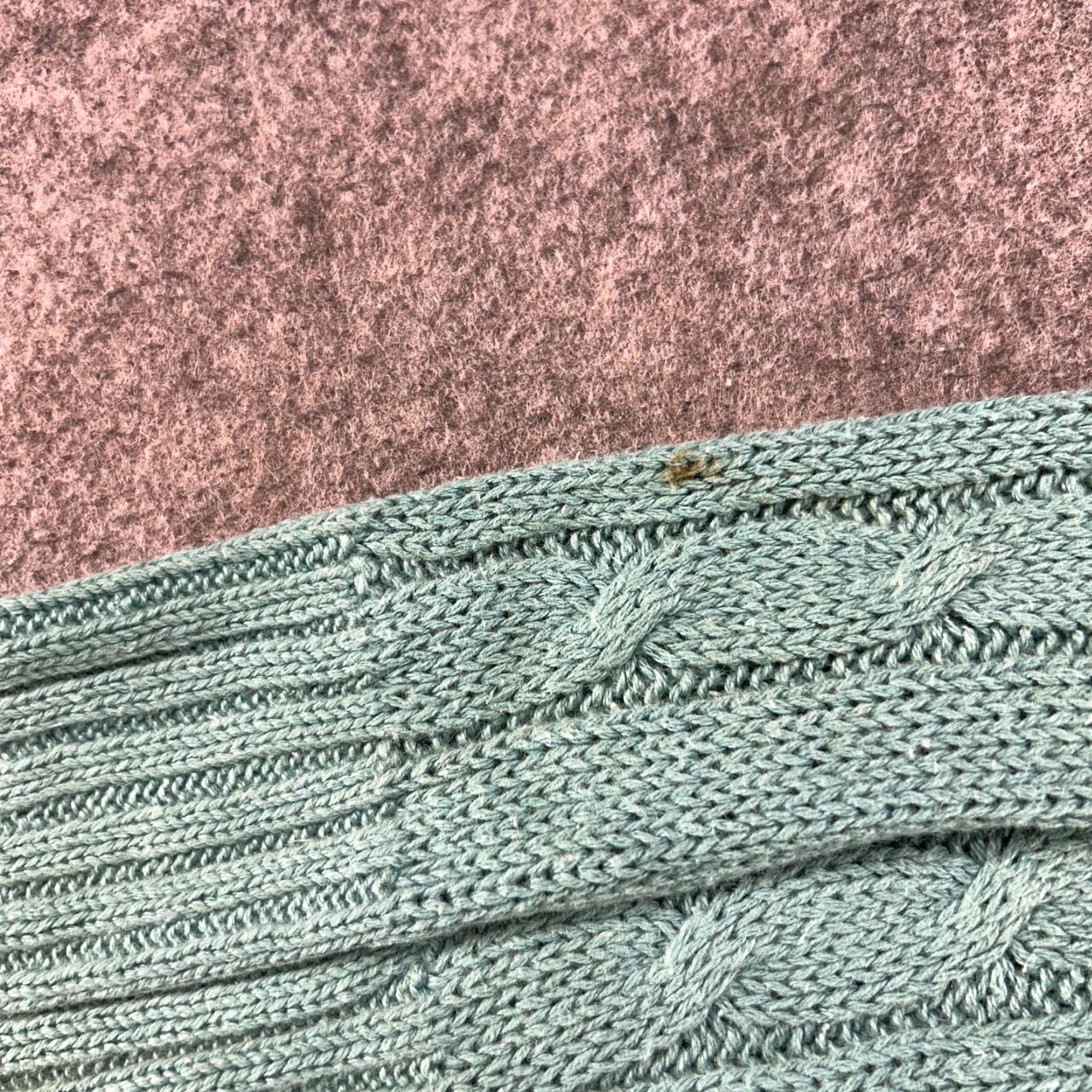Cos VINTAGE COSI Sweater Womens L Green Pullover Cable Knit V Neck 90s Fall Winter Spring Casual Womens Size L / US 10 / IT 46 - 5 Thumbnail