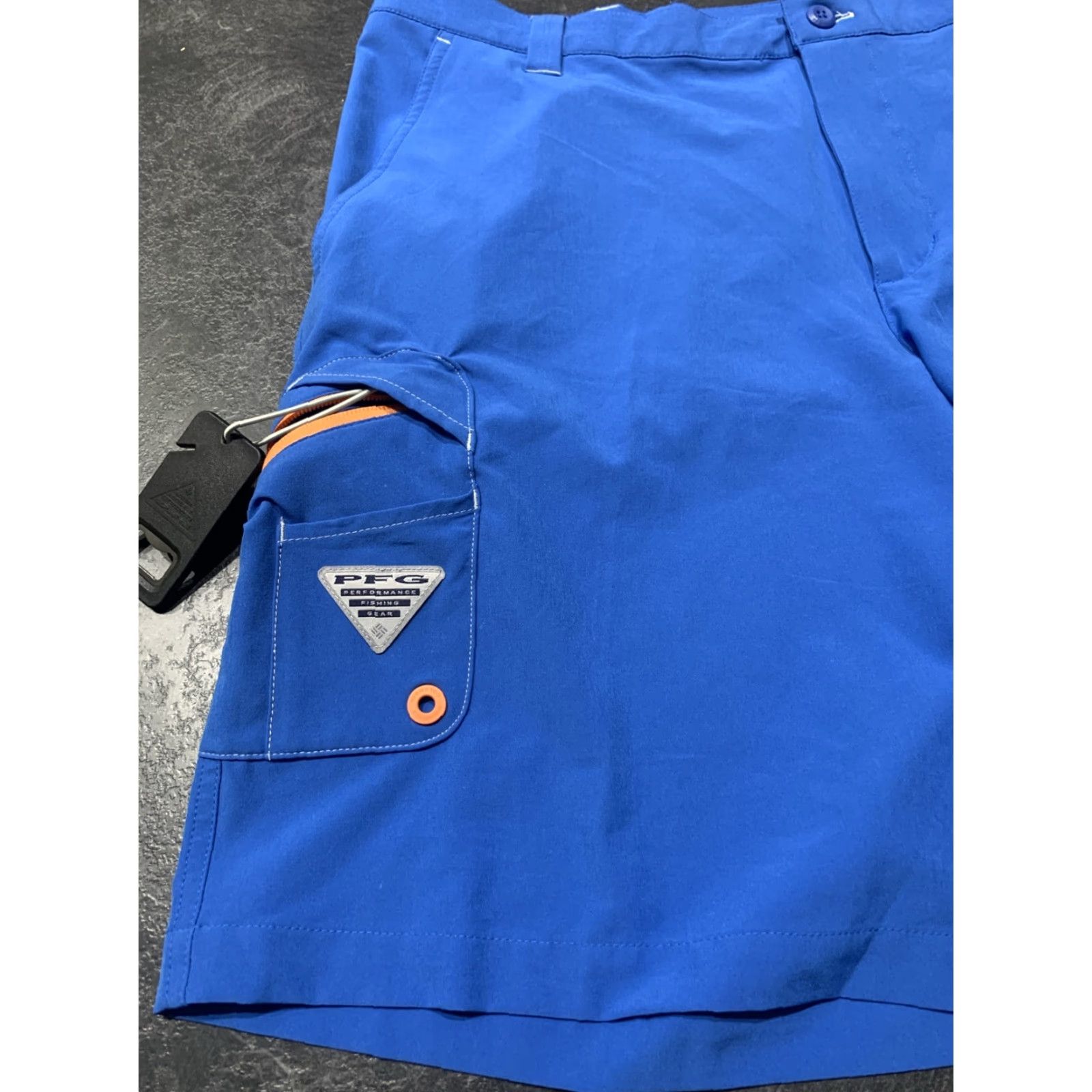 Swims Columbia PFG Swim Fishing Board Shorts Cargo Pocket Mens Size 40 Blue Polyester Size US 40 / EU 56 - 2 Thumbnail