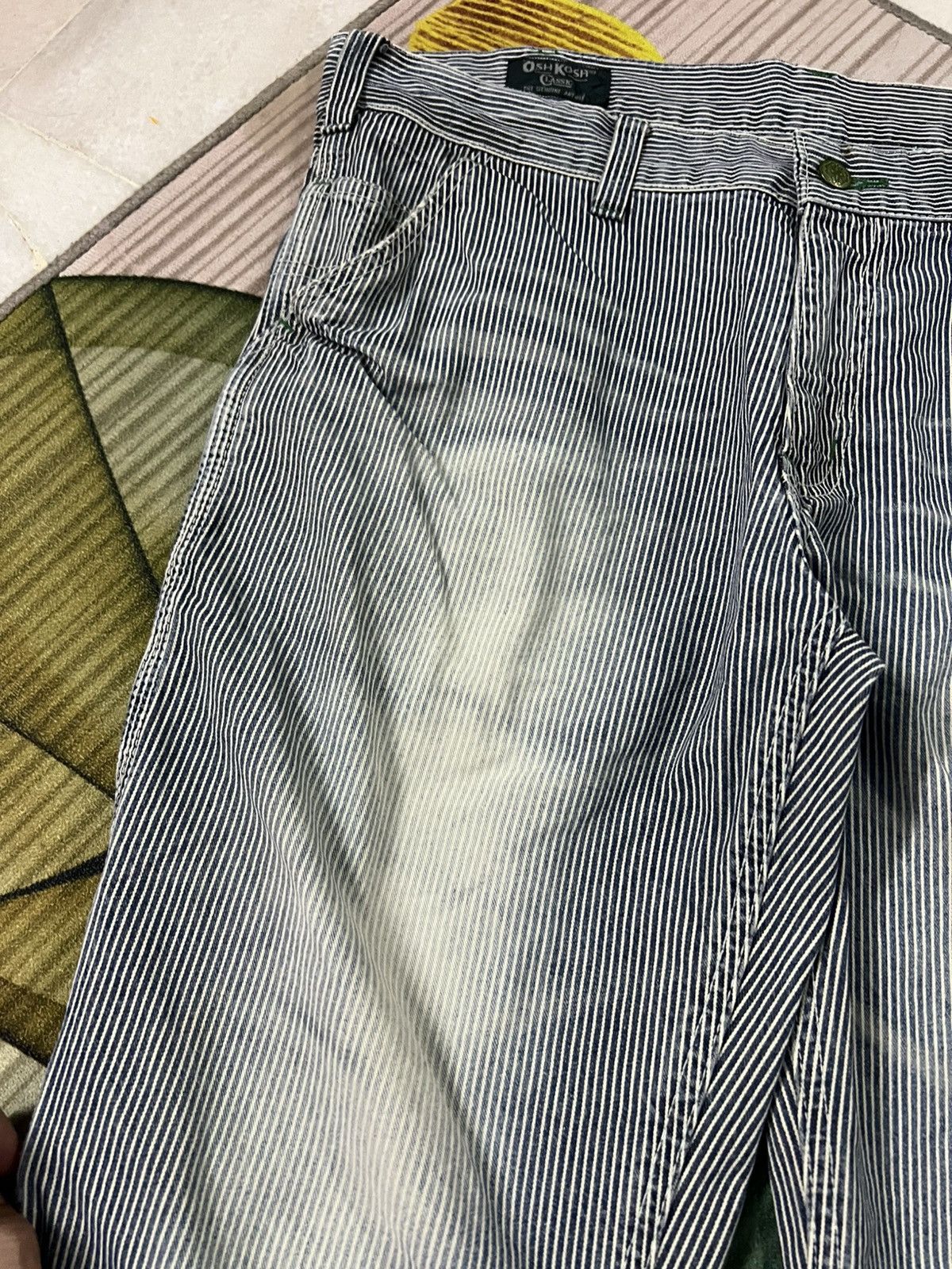 Japanese Brand 💥Vintage Oshkosh Carpenter Stripe Hickory Denim Jean Size US 36 / EU 52 - 11 Thumbnail
