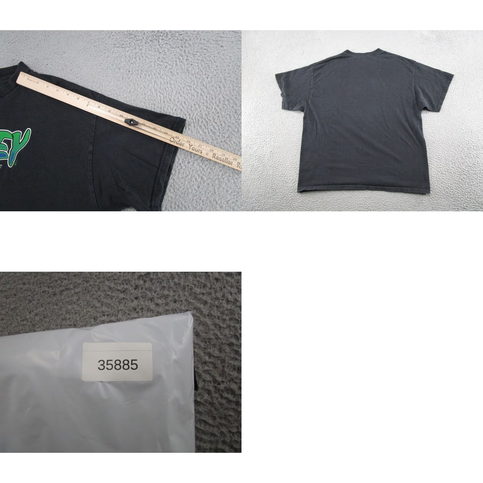 Delta VINTAGE Delta Shirt Mens XL Black 90s Funny Quotes Tee Short Sleeve Skater Cotton Polyester Crew Neck Mens Size US XL / EU 56 / 4 - 8 Thumbnail