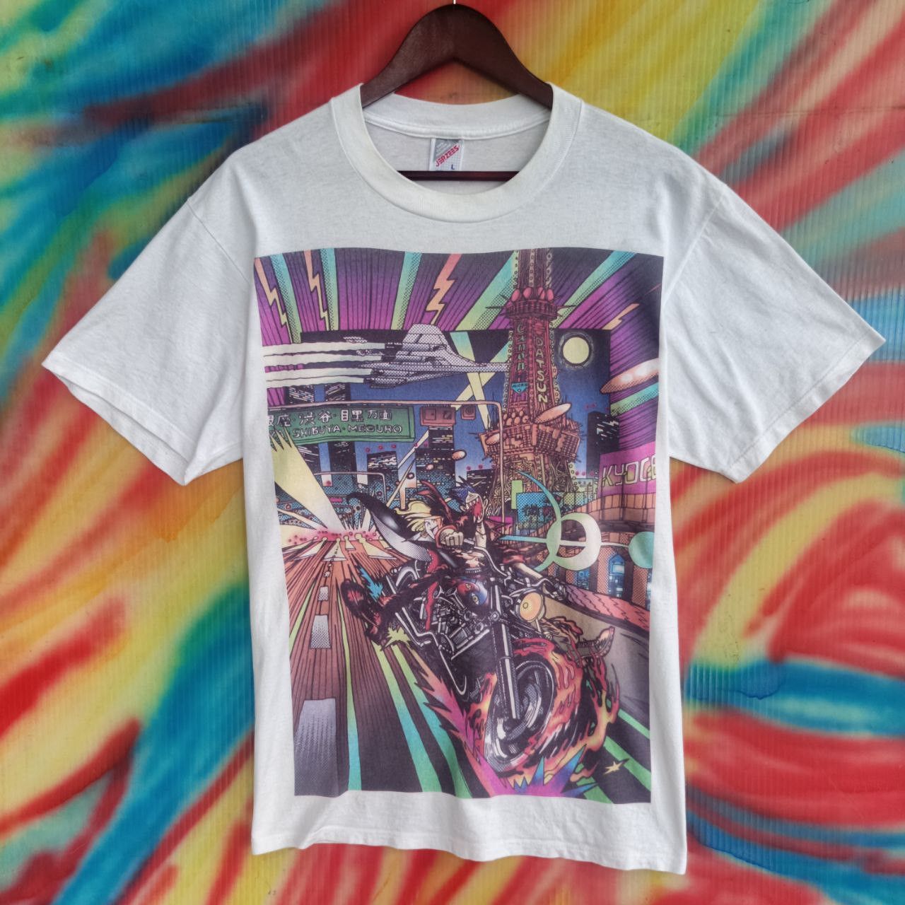 Vintage Vintage Anime Over Print tee Size US L / EU 52-54 / 3 - 1 Thumbnail