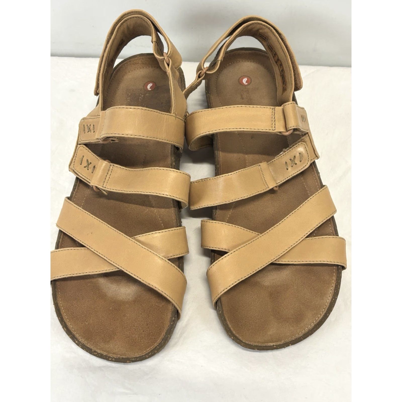 Clarks Vintage Clarks Rosilla Keene Nubuck Leather Sandals Women Flat Casual Brown Size 11M Size US 11 / IT 41 - 3 Thumbnail