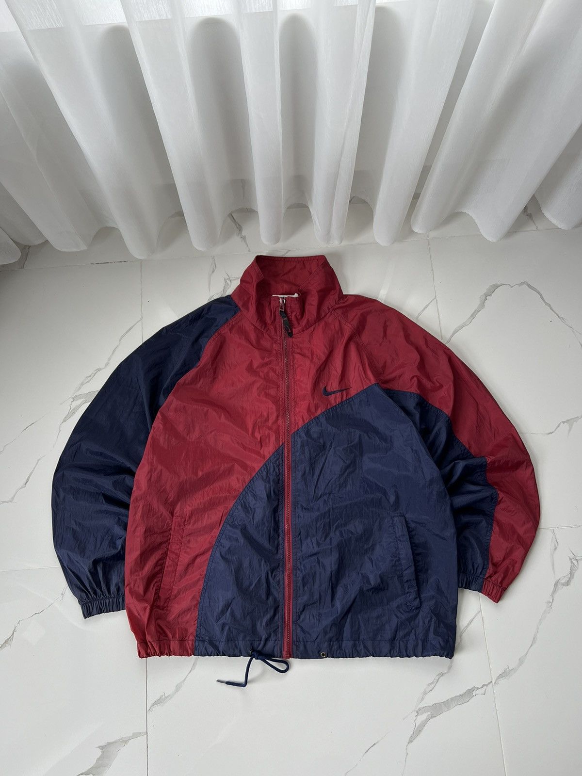 Nike × Vintage 90's NIKE RETRO RARE SWOOSH LOGO TRACK JACKET Y2K Size US M / EU 48-50 / 2 - 1 Thumbnail