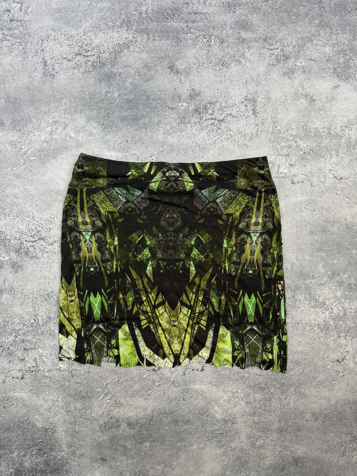 Helmut Lang Vintage Helmut Lang Rare Avant Garde Mini Skirt Prinred USA Size 32" / US 10 / IT 46 - 11 Thumbnail