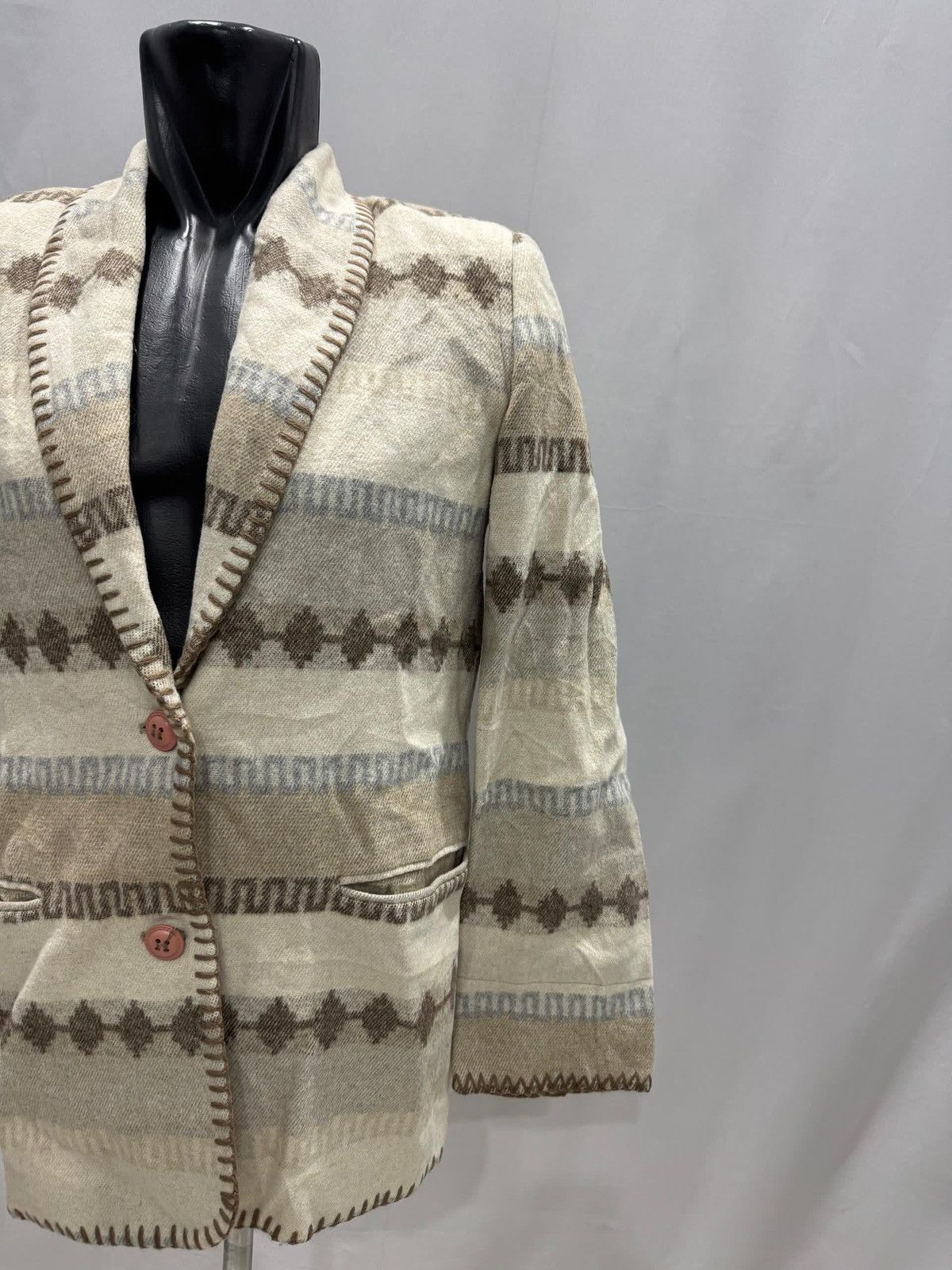 Aztech Mountain × Tribal Streetwear Vintage Dalmys Aztec Blazer Jacket Size US M / EU 48-50 / 2 - 4 Thumbnail