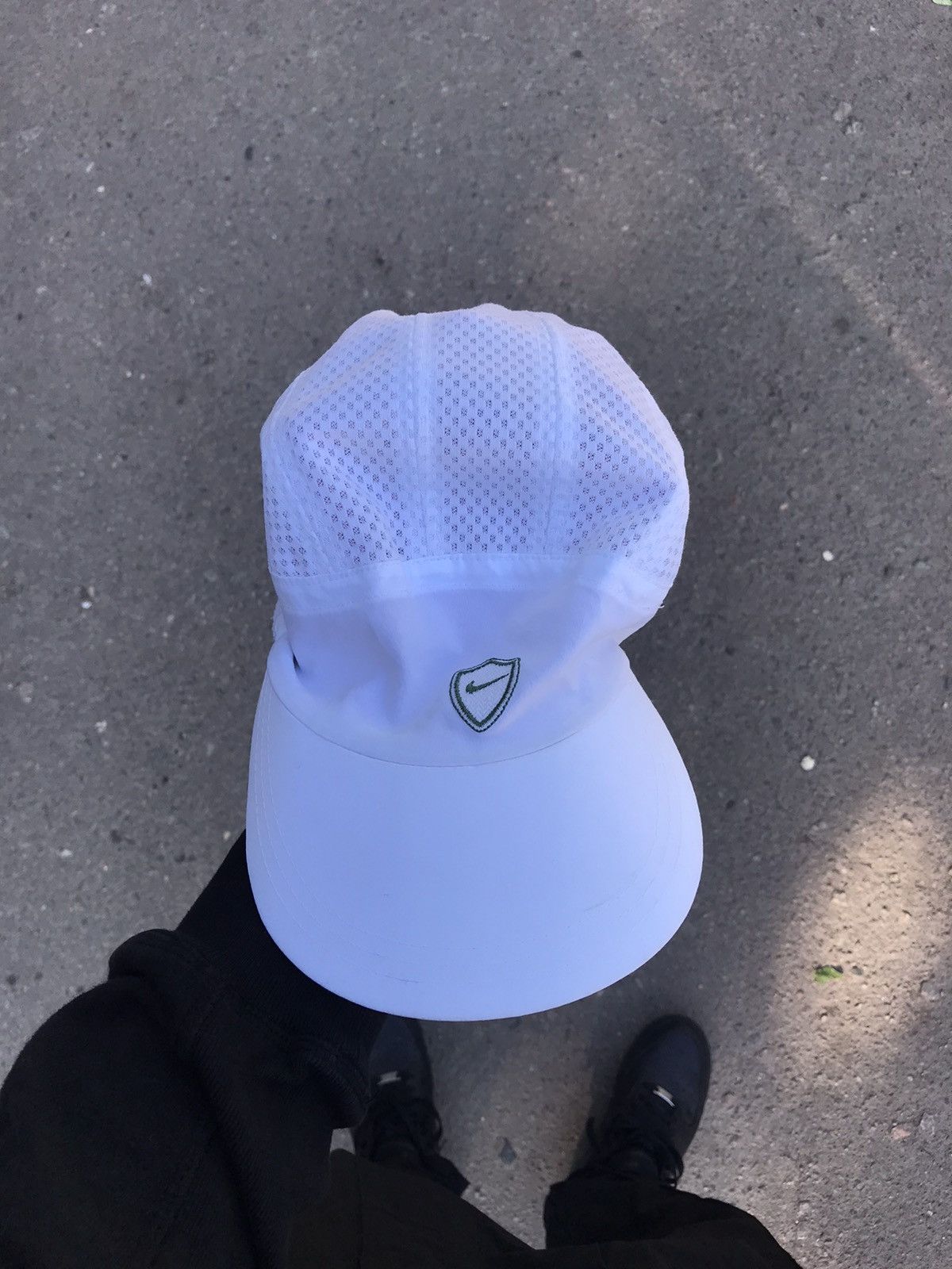 VINTAGE NIKE CAP SWOOSH HATS DRILL BIG LOGO JAPAN STYLE Y2K