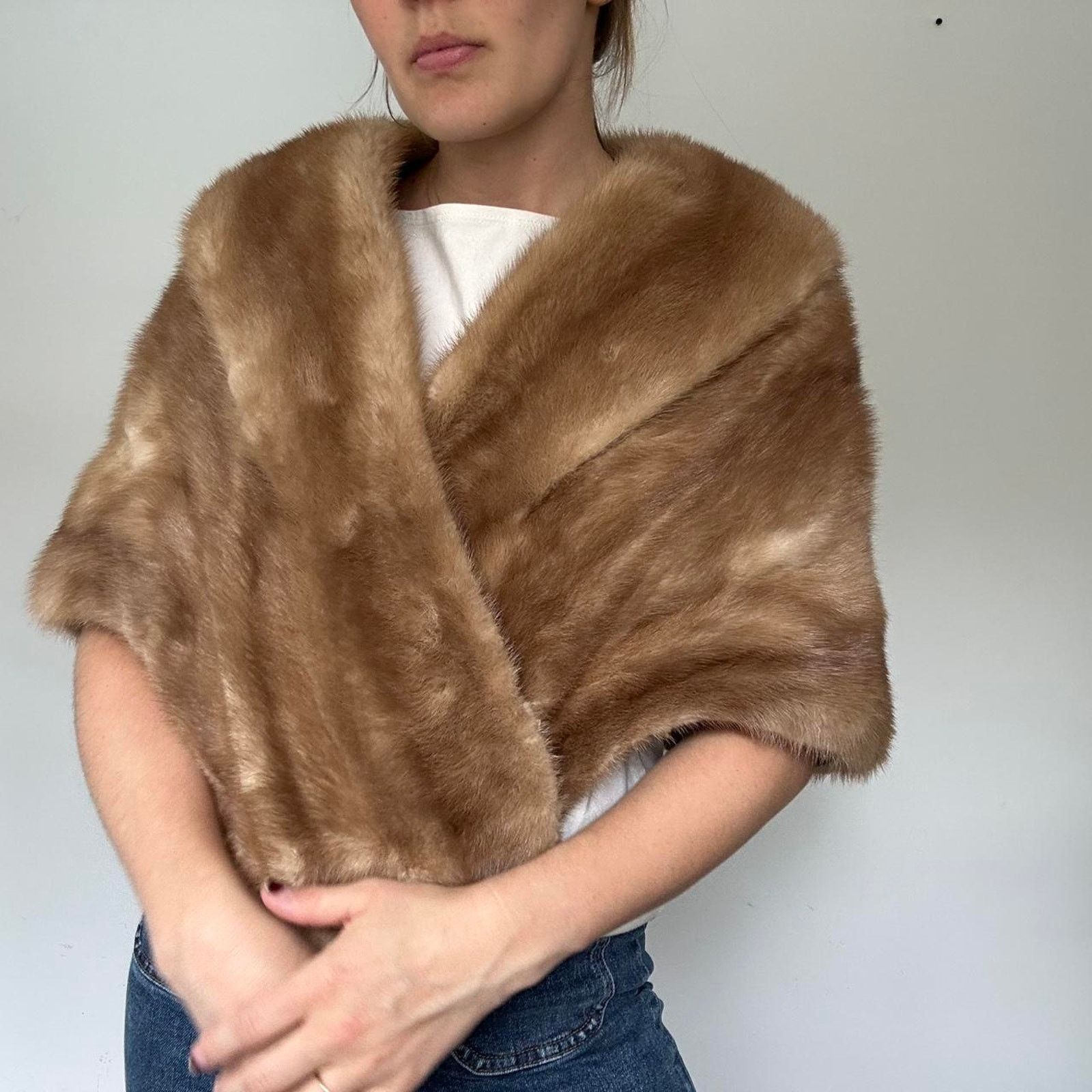 Other Vintage Mink Fur Cape/ Capelet (One Size) Size S / US 4 / IT 40 - 3 Thumbnail