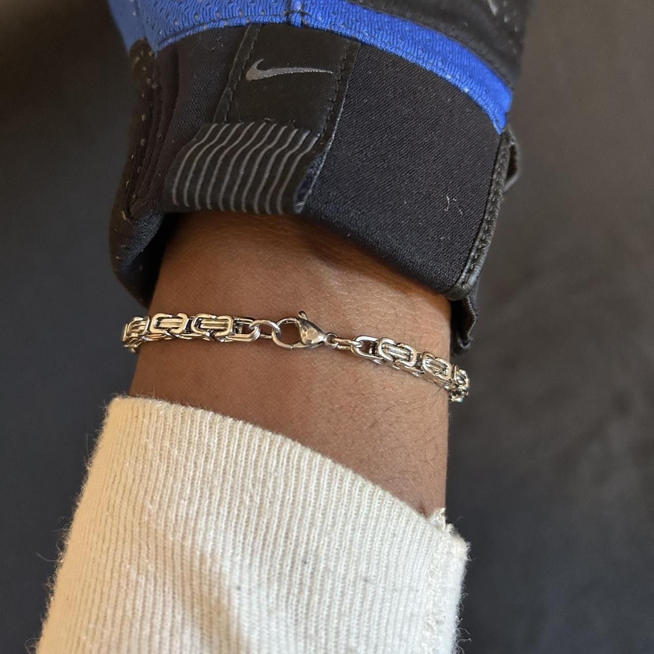 Japanese Brand Y2K 2000s Bike Chain Heavyweight Silver Colored Bracelet Size ONE SIZE - 6 Thumbnail