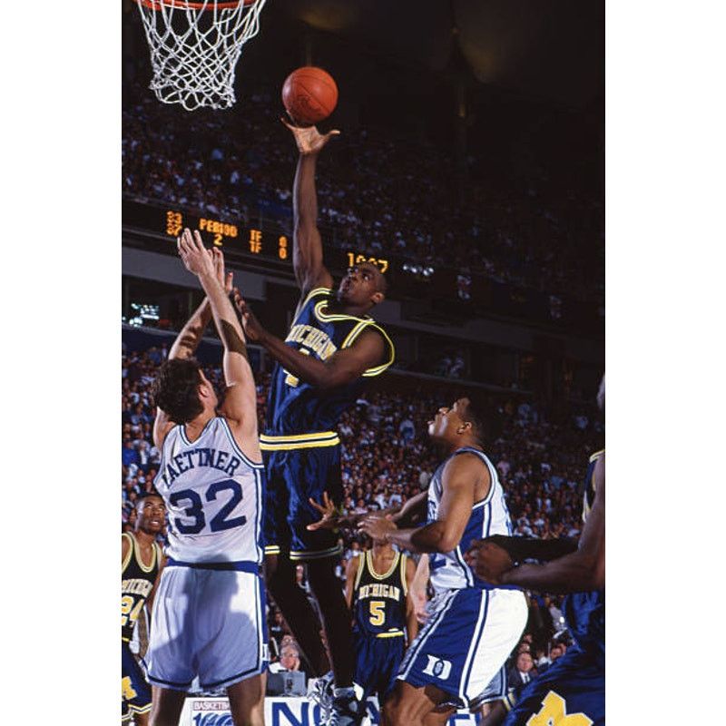 NCAA × Starter WEBBER Michigan Wolverines 90 MAJESTIC jersey basketball vtg Size US XL / EU 56 / 4 - 7 Thumbnail