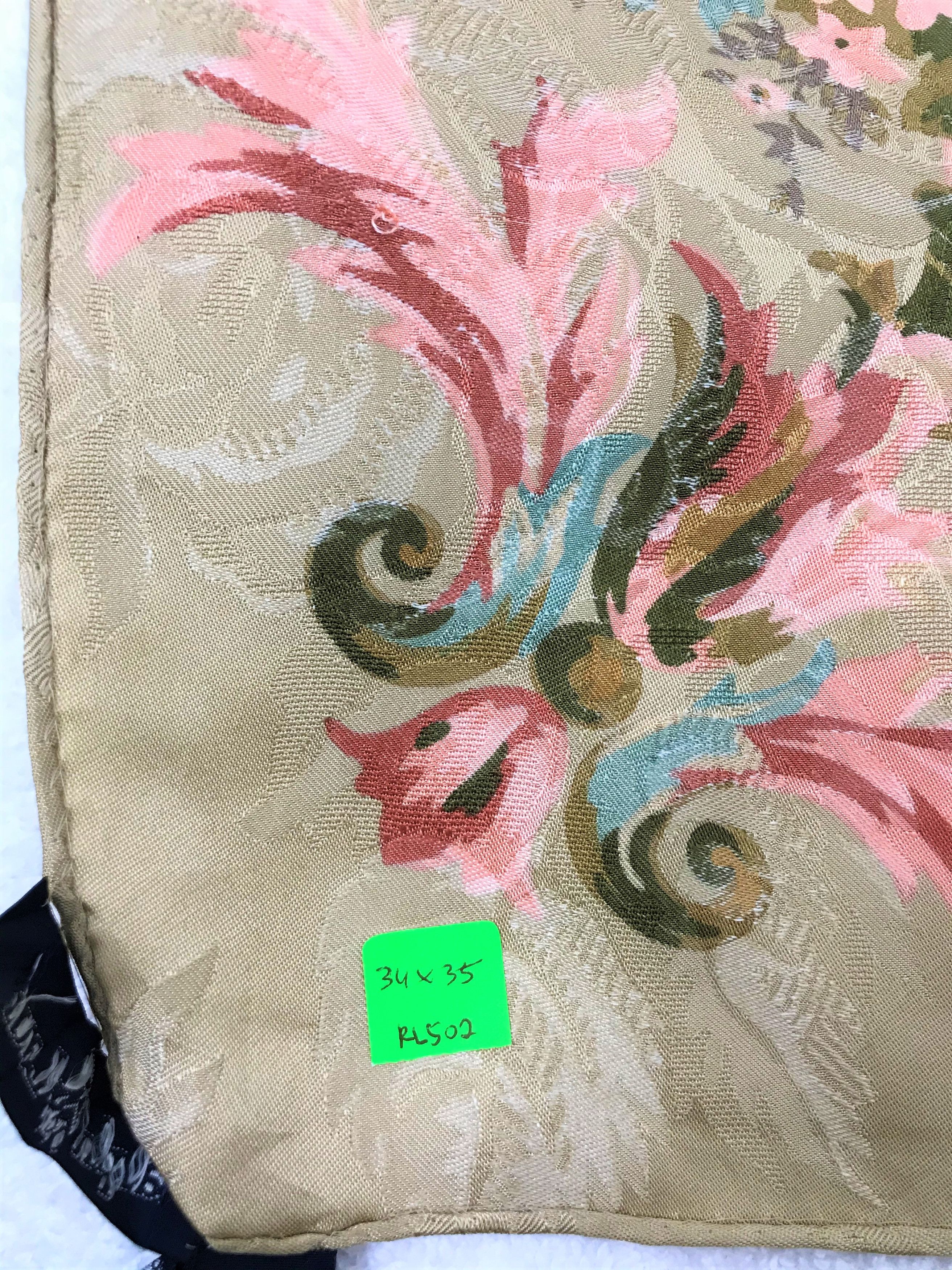 Ralph Lauren RL502 Vintage Ralph Lauren Silk Scarf Shawl Designer Scarf Size ONE SIZE - 4 Thumbnail