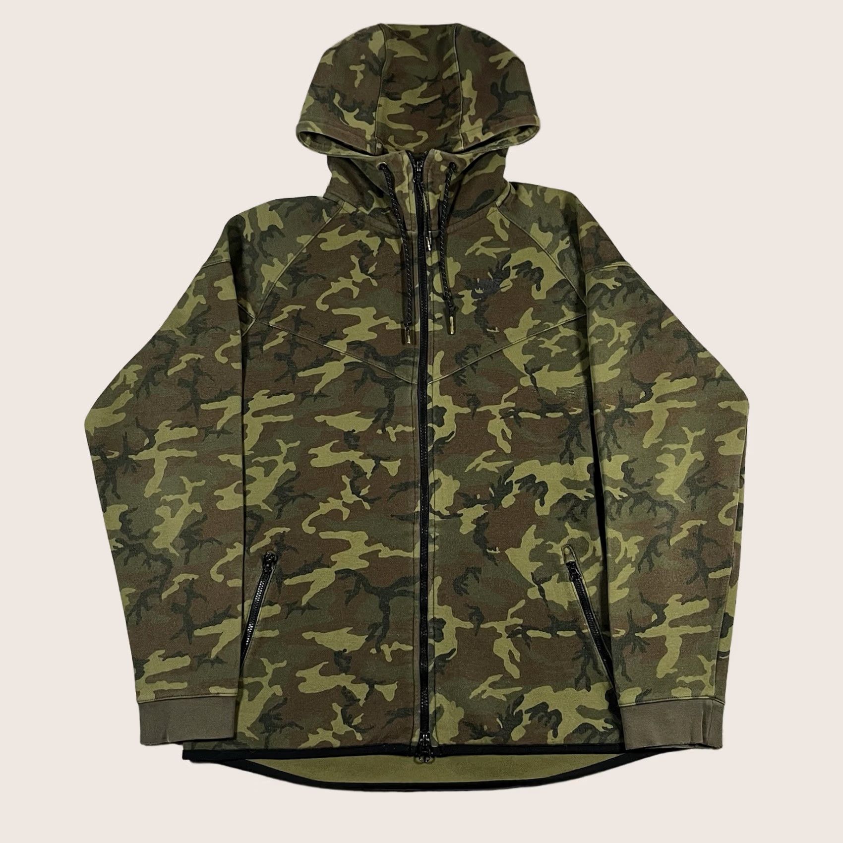 Nike Nike Tech Fleece Hoodie Mens L Camouflage Full Zip Jacket Windrunner Outdoor Shirt Size US L / EU 52-54 / 3 - 1 Thumbnail