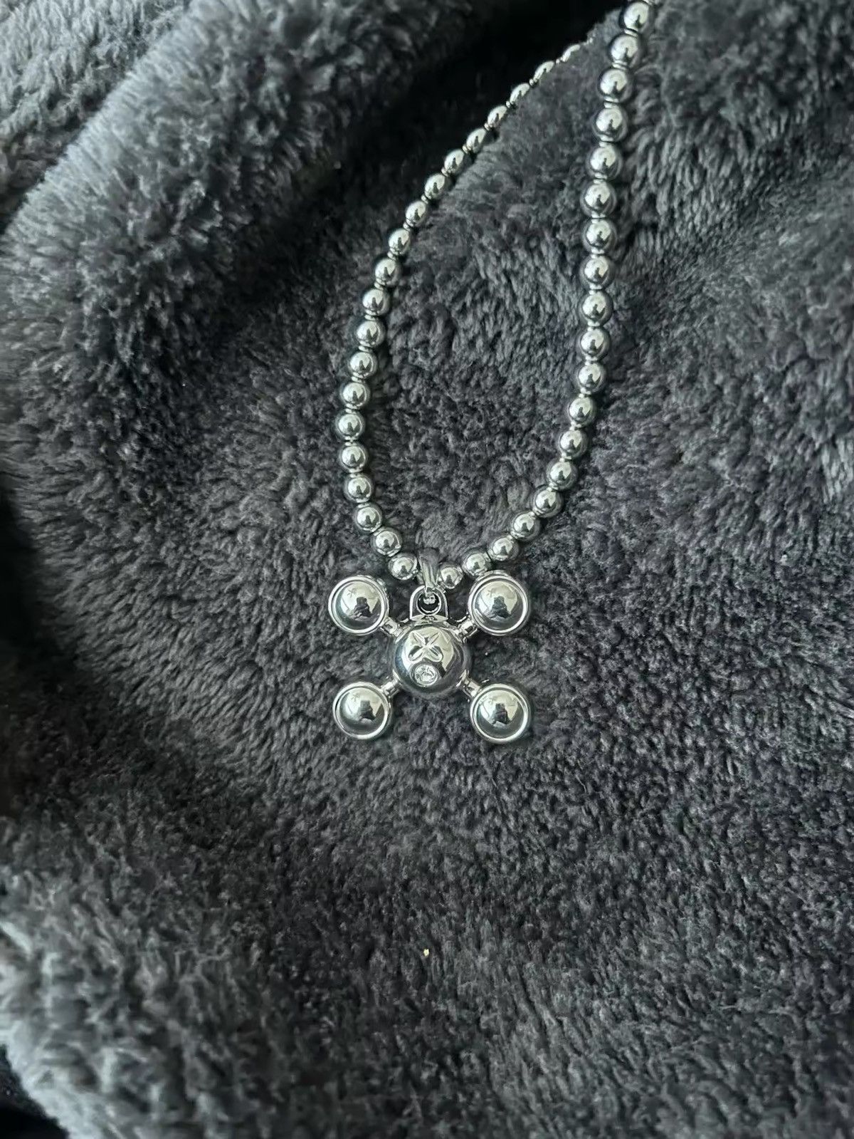 Jewelry Harajuku Quadangle Ball Pendant Necklace Y2K Size ONE SIZE - 5 Thumbnail