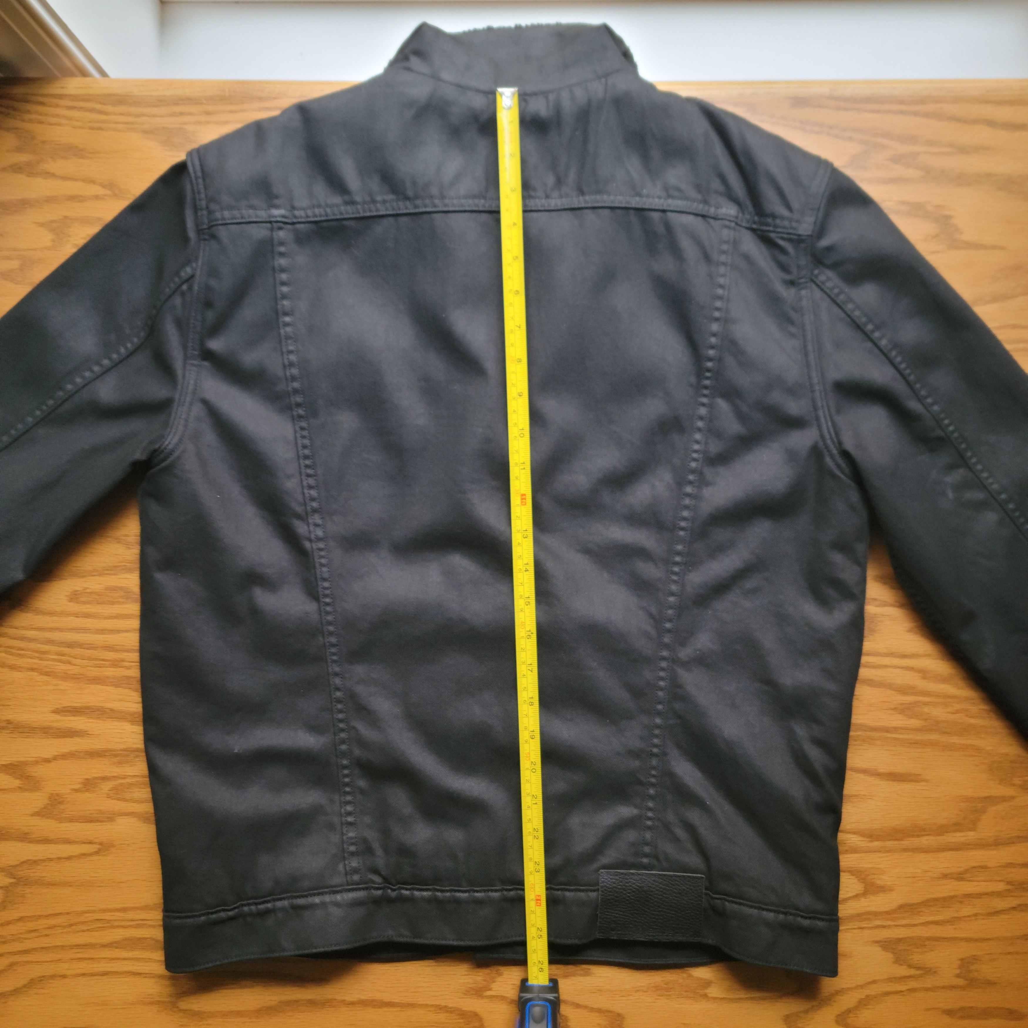 Calvin Klein Black denim fleece jacket Size US L / EU 52-54 / 3 - 3 Thumbnail