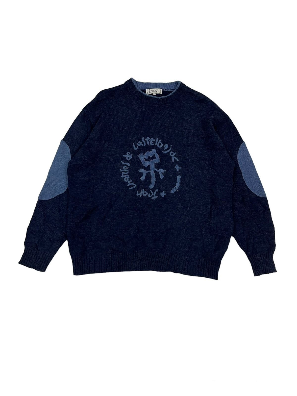 Jean Charles De Castelbajac × Vintage Vintage Castelbajac Logo Knit Sweater Size US L / EU 52-54 / 3 - 1 Thumbnail
