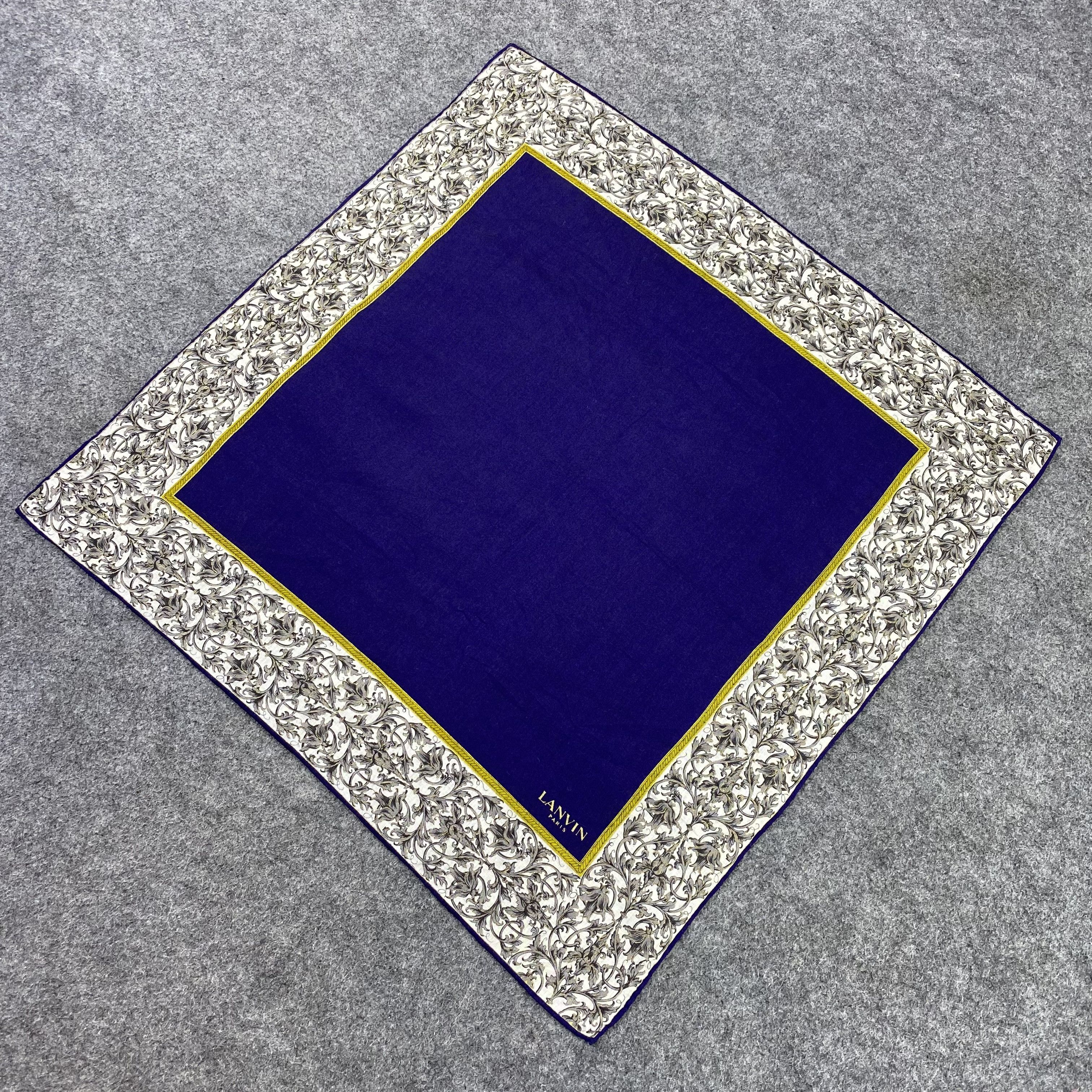 Lanvin × Vintage Lanvin Handkerchief / Bandana / Neckerchief / Headscarf-B968 Size ONE SIZE - 4 Thumbnail