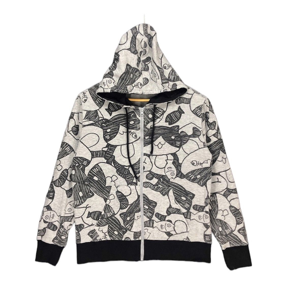 Japanese Brand NECOBUCHI SAN Zipper Hoodie #1165-41 Size US S / EU 44-46 / 1 - 1 Thumbnail