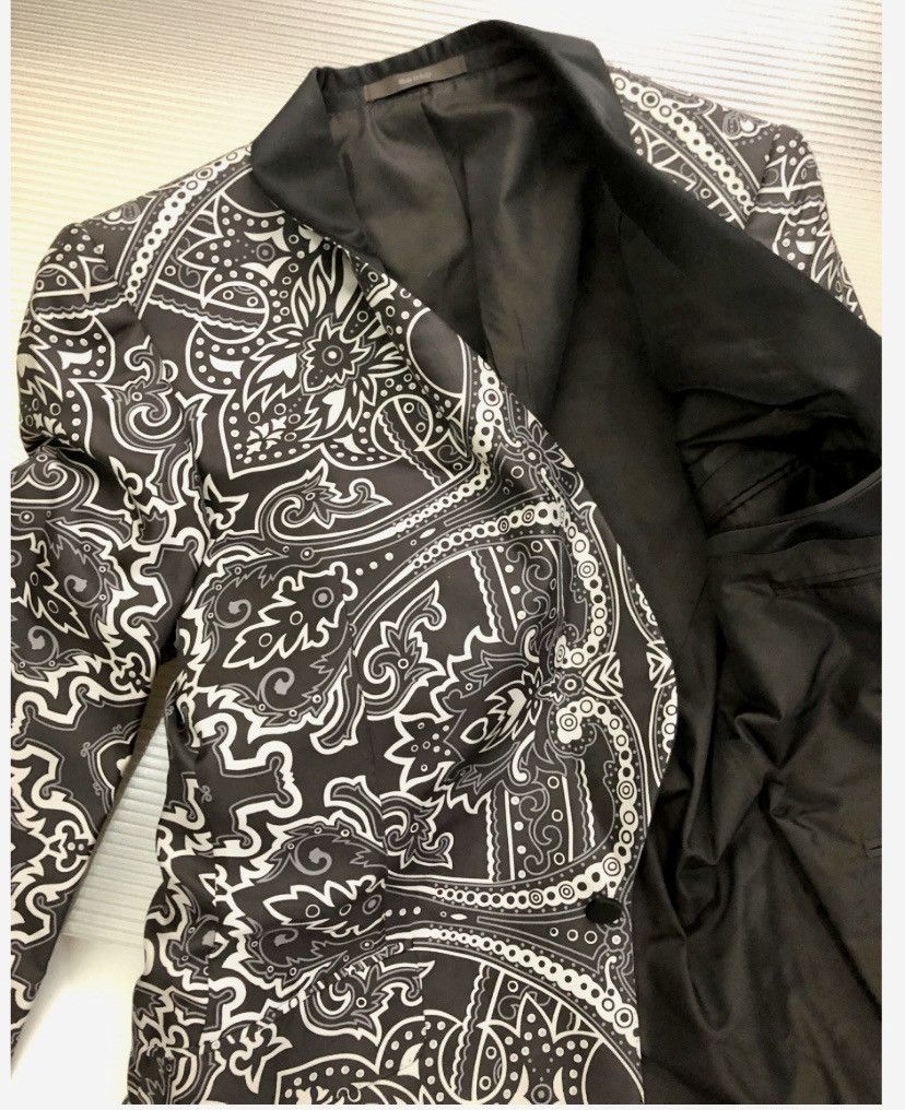 Gucci Gucci x Tom Ford 🇮🇹 black/white tattoo shawl dinner jacket 48 Size 38R - 7 Thumbnail