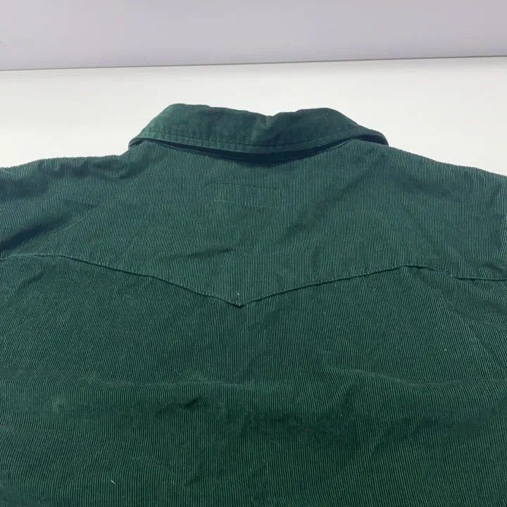 Saint Laurent Paris Saint Laurent Green Long Sleeve Button-Up Shirt-2507 Size US XL / EU 56 / 4 - 2 Thumbnail