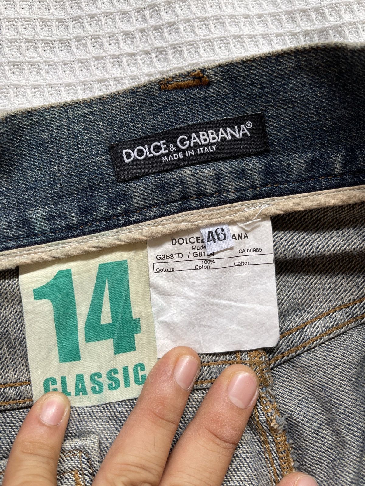 Dolce & Gabbana Last Drop🔥Rare🔥Dolce & Gabbana 14 Classic Distressed Jeans Size US 35 - 9 Thumbnail