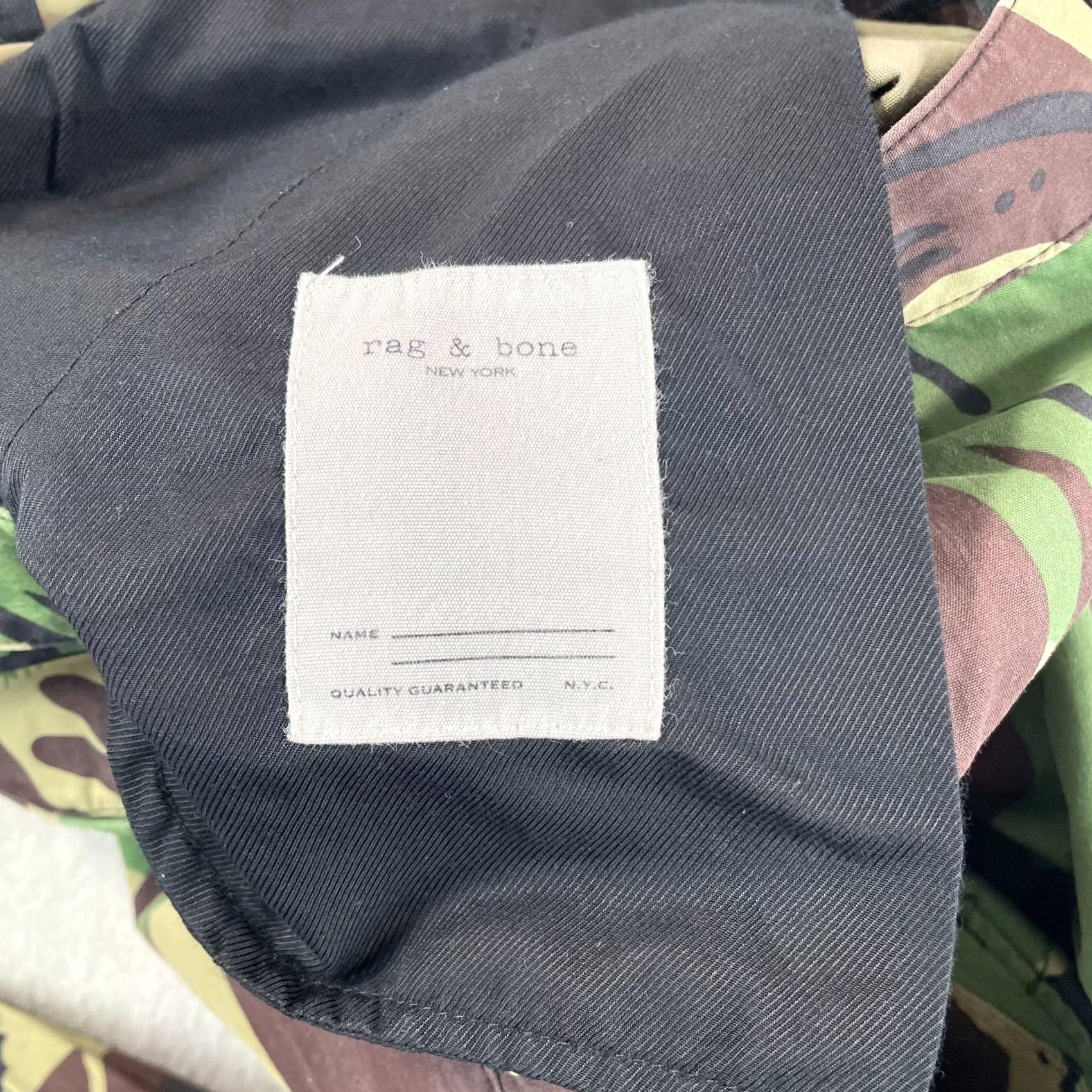 Rag & Bone Rag & Bone Pants Men 30x29.5 Multi Camo Tapered Button Fly Size US 30 / EU 46 - 4 Thumbnail