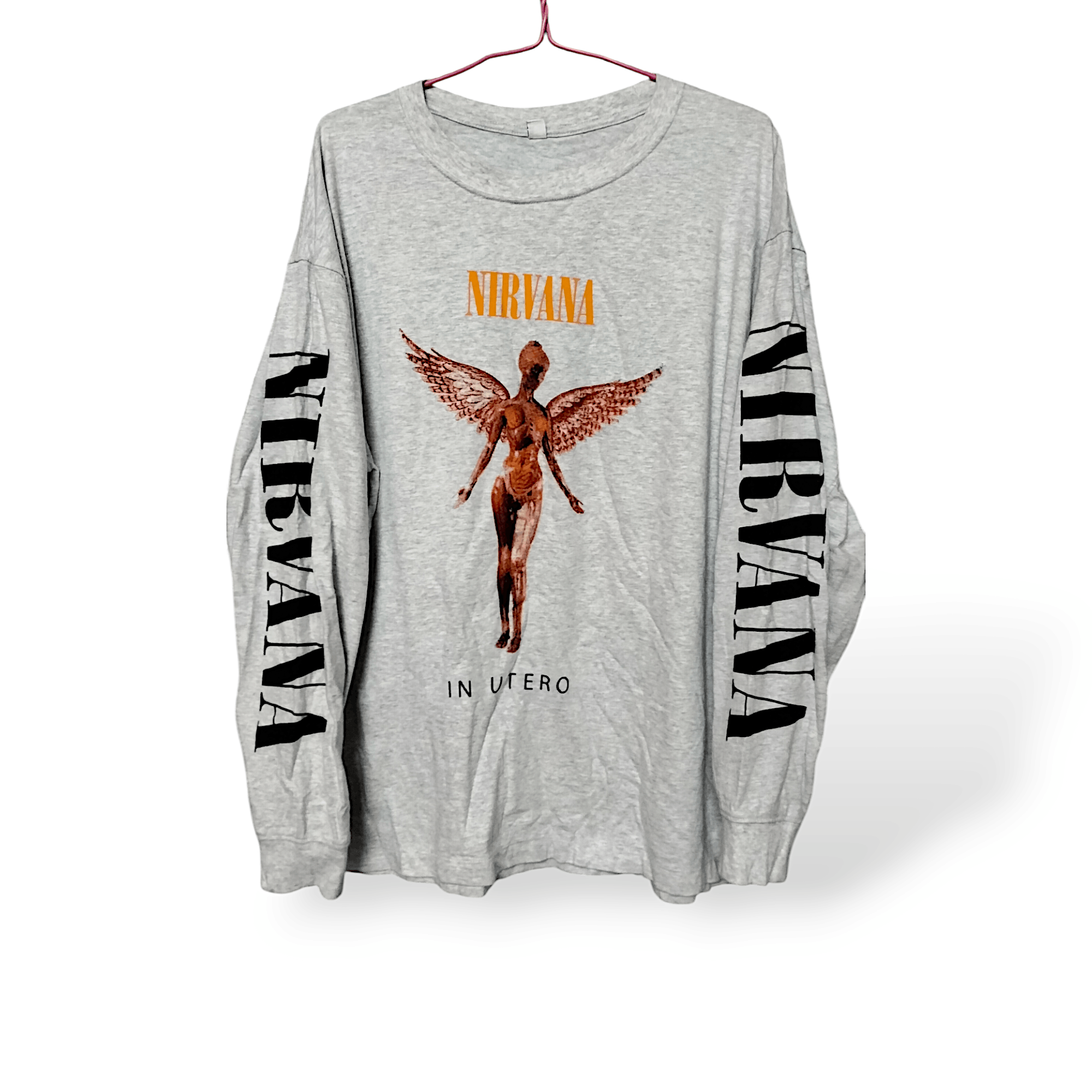 Band Tees × Nirvana × Uniqlo Uniqlo x Nirvana In Utero Long sleeve Fashion Street Grunge Size US XL / EU 56 / 4 - 1 Thumbnail