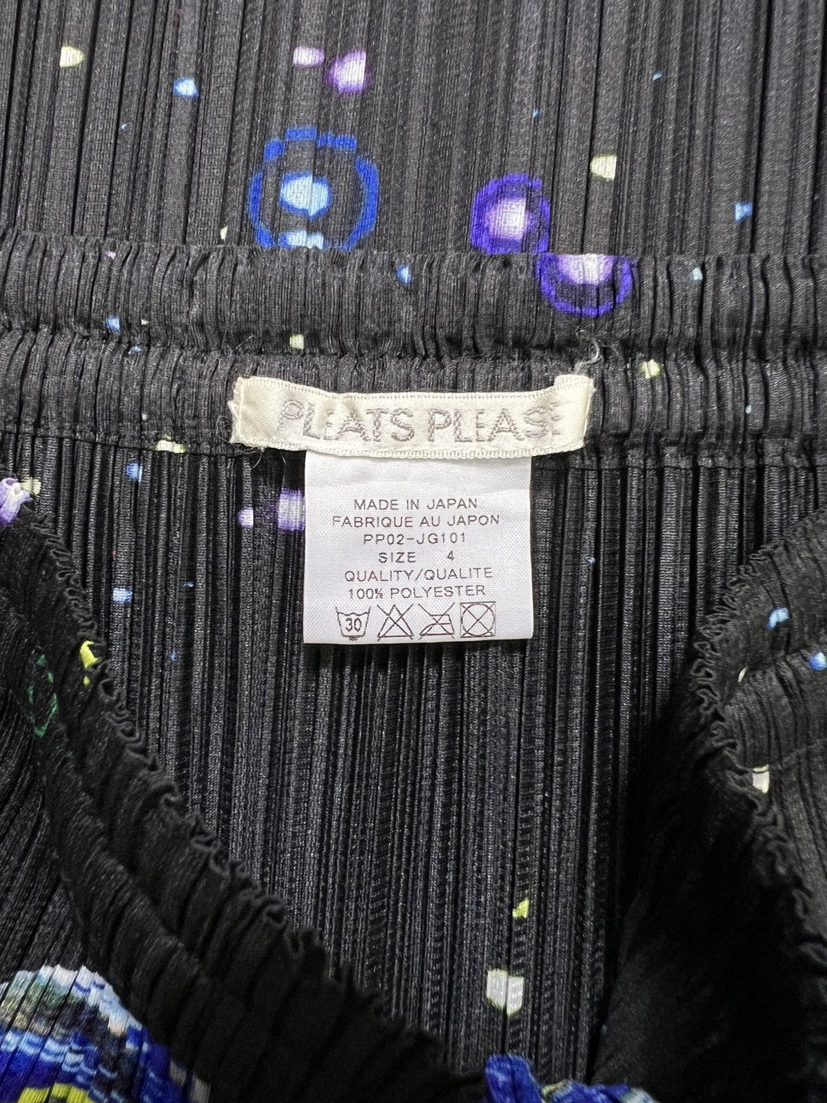 Issey Miyake IM - PP - SS00 - Tadanori Yokoo Krishna Pleated Long Skirt Size 26" / US 2 / IT 38 - 11 Thumbnail