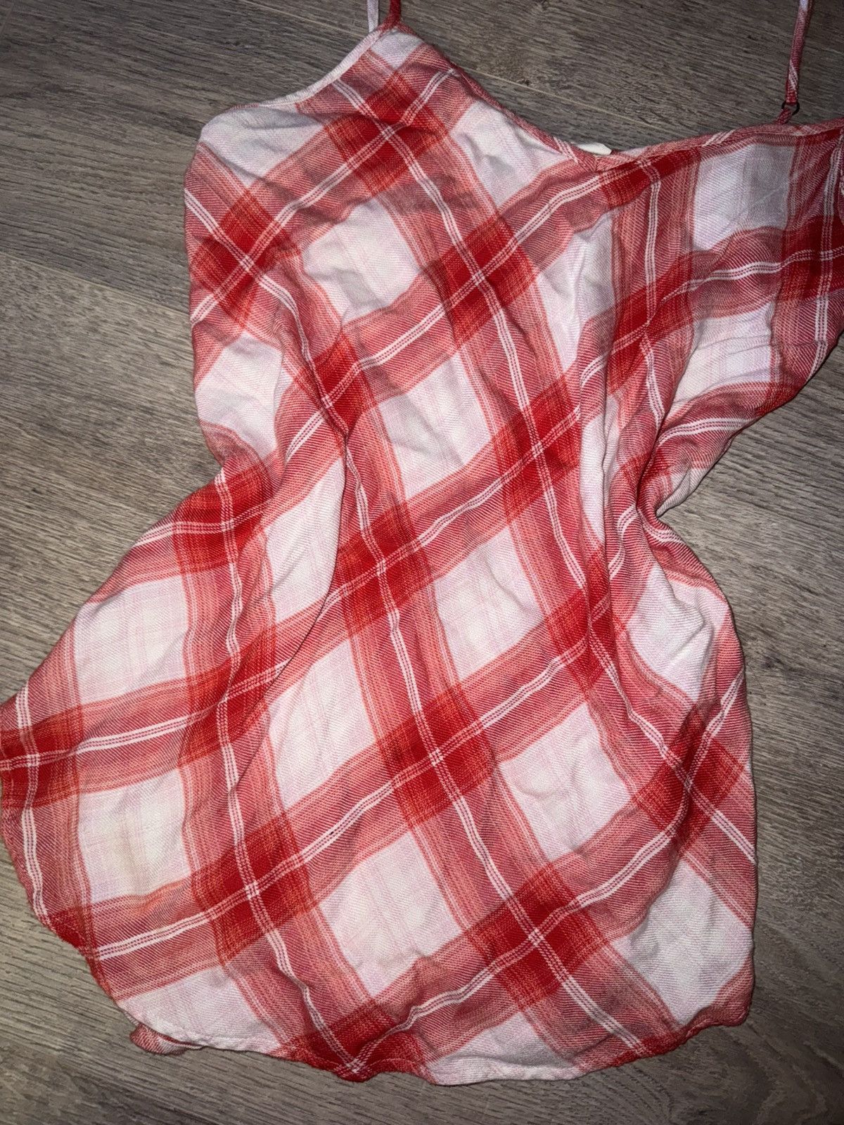 Gap GAP - Red and white Soft plaid Long Cami Size S / US 4 / IT 40 - 3 Thumbnail