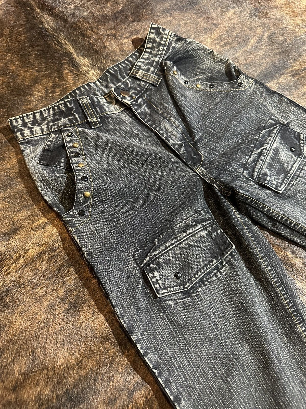 Japanese Brand Japanese stacked/flare jeans Size US 28 / EU 44 - 3 Thumbnail