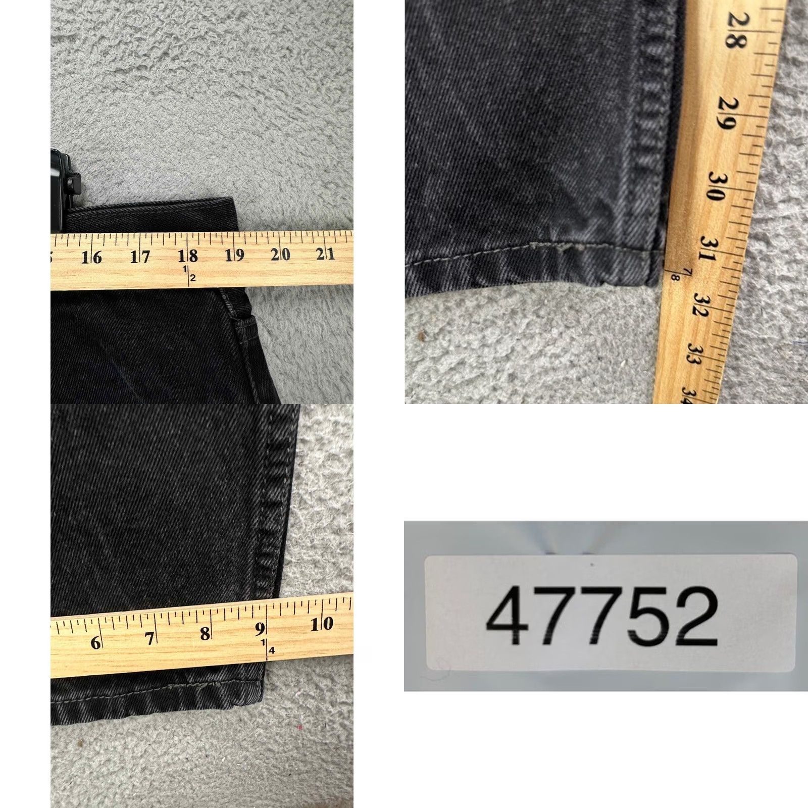 Levi's Levis 550 Jeans Men 40X30 Black Relaxed Fit Straight Denim 5 Pockets Red Tab Casual Straight Adult Mens Jeans Size US 40 / EU 56 - 8 Thumbnail