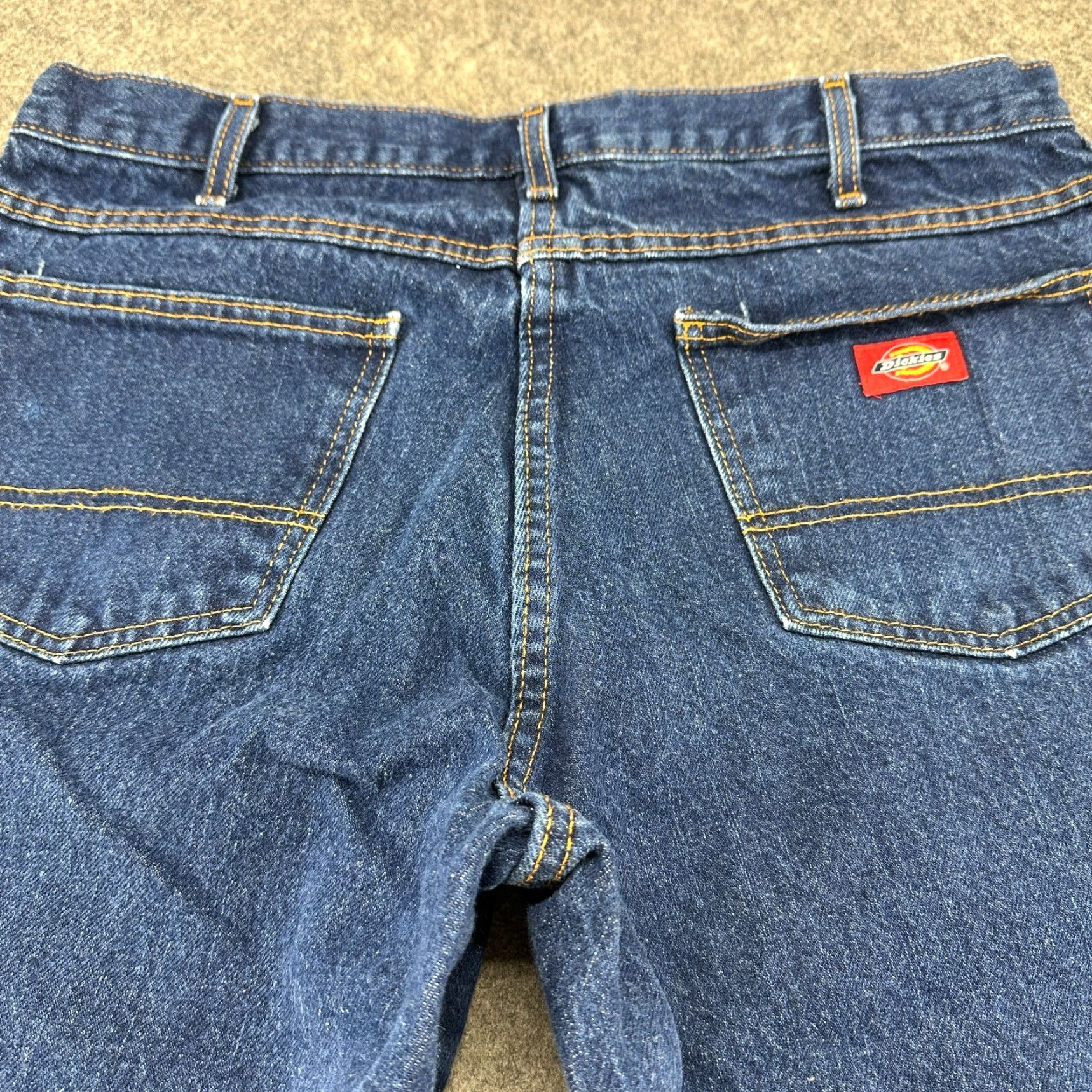 Dickies Dickies Jeans Mens 36x32 Blue Straight Leg Relaxed Fit Denim Cotton Workwear Pants Size US 36 / EU 52 - 5 Thumbnail
