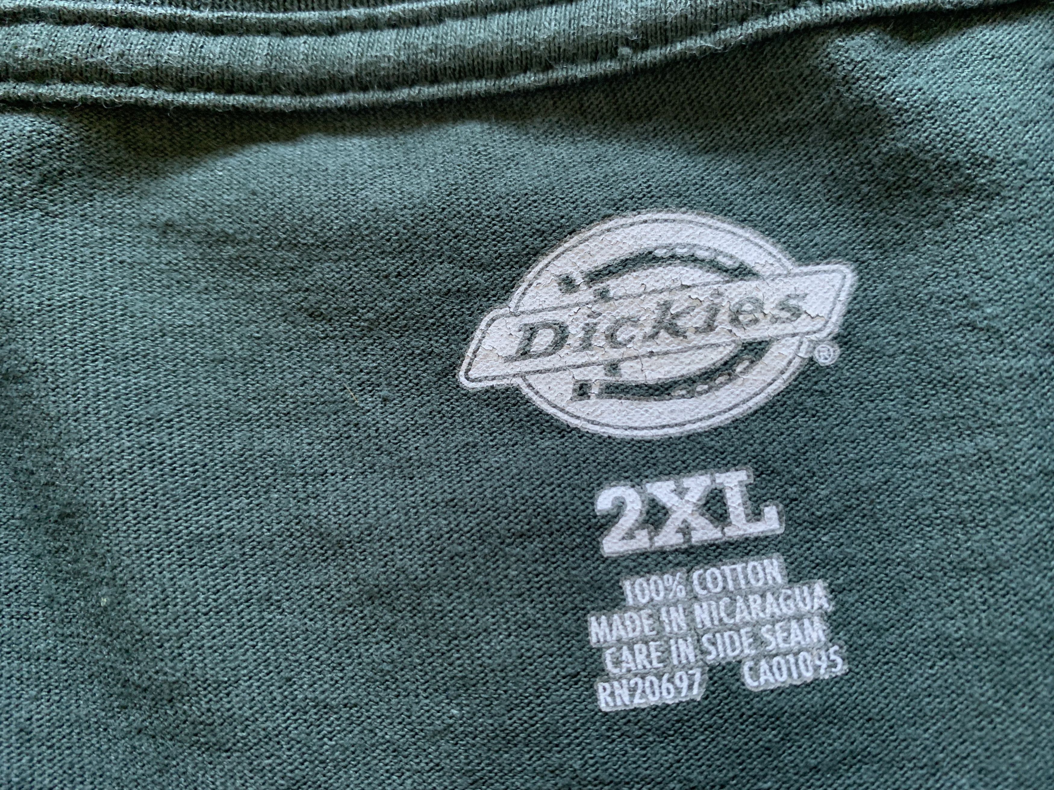 Dickies Dickies Green Long Sleeve Cotton Work Pocket Tee Size US XXL / EU 58 / 5 - 6 Thumbnail