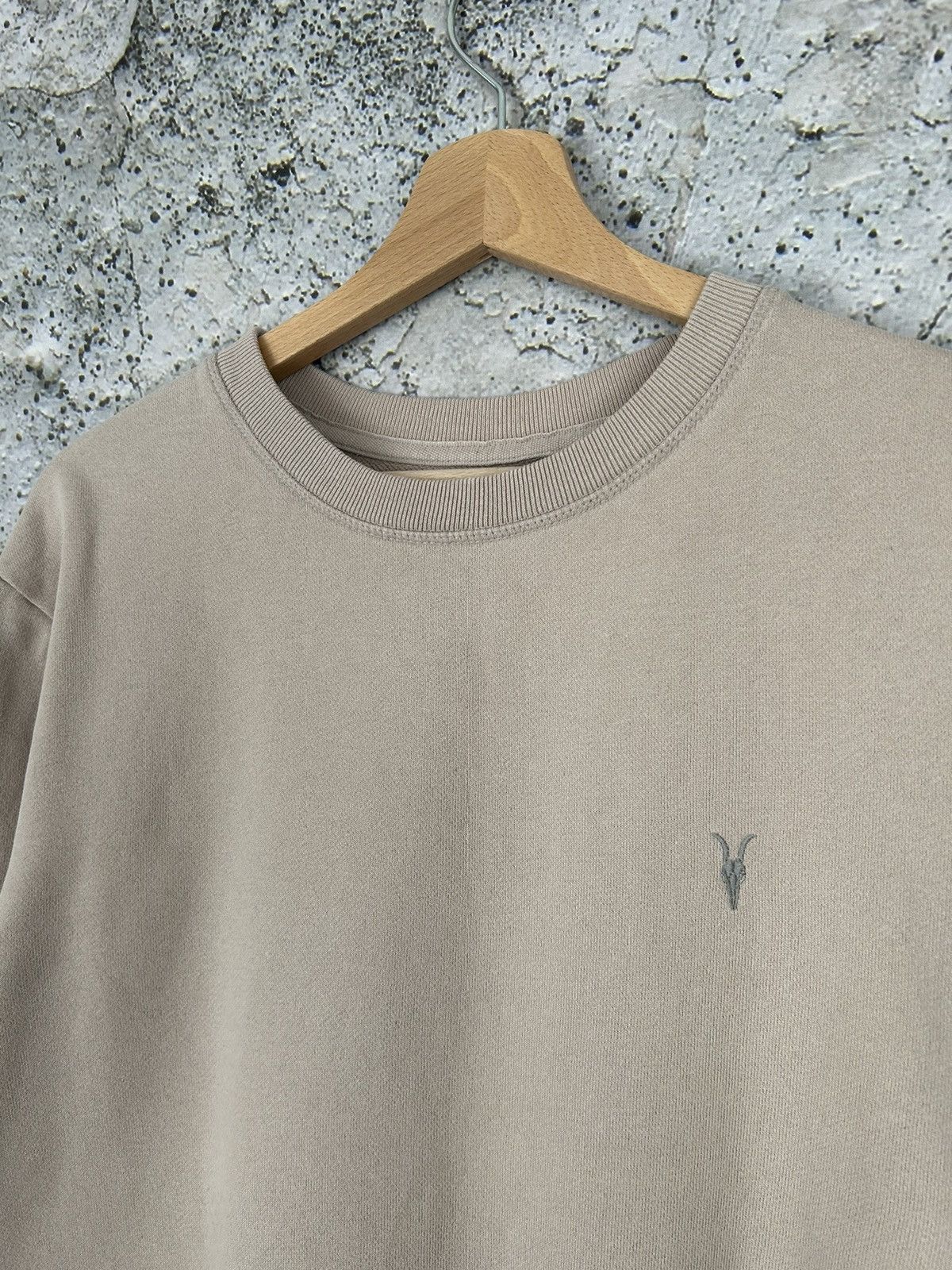Allsaints Allsaints Beige Classic Crewneck Sweatshirt Hype Rare Size US M / EU 48-50 / 2 - 3 Thumbnail