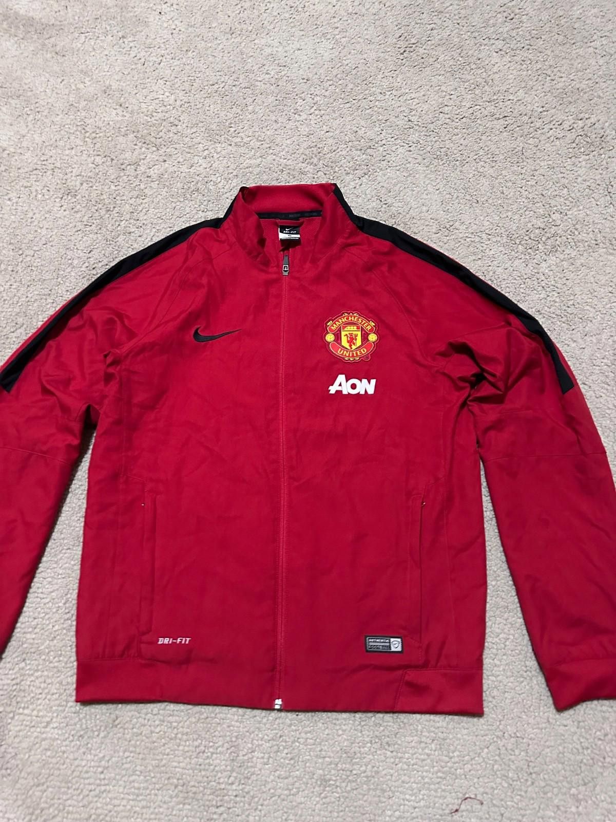 Nike 2014-15 Manchester United Nike Football Soccer Track Jacket Size US M / EU 48-50 / 2 - 3 Thumbnail