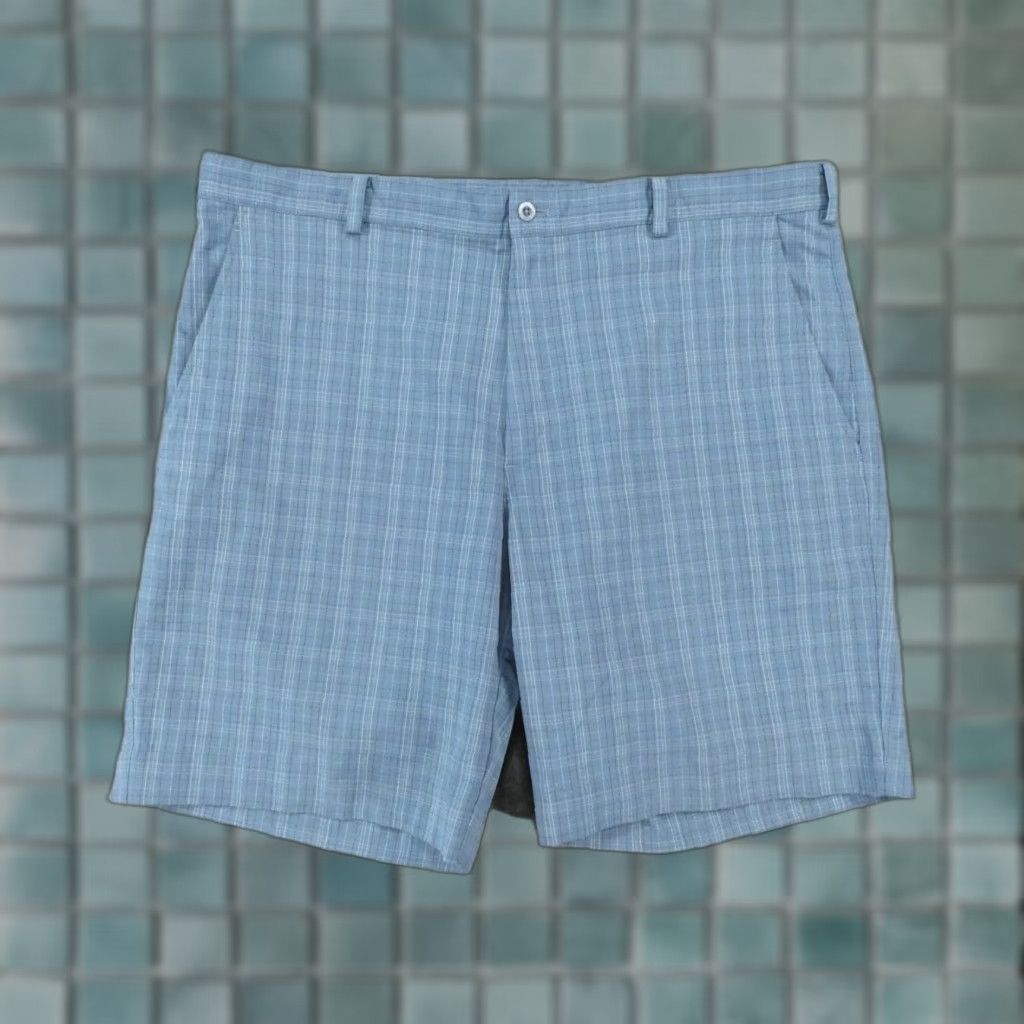 Nike Nike Golf Shorts Mens 40 Chino Flat Front Blue Plaid Dry Lightweight Size US 40 / EU 56 - 1 Thumbnail