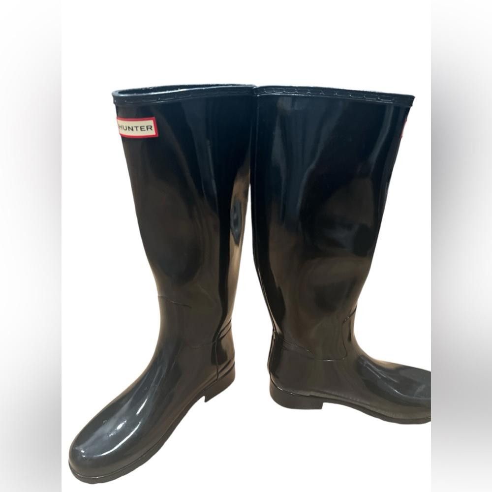 Hunter Hunter Women's Original Refined Tall Gloss Rain Boots size 6 Size US 6 / IT 36 - 6 Thumbnail