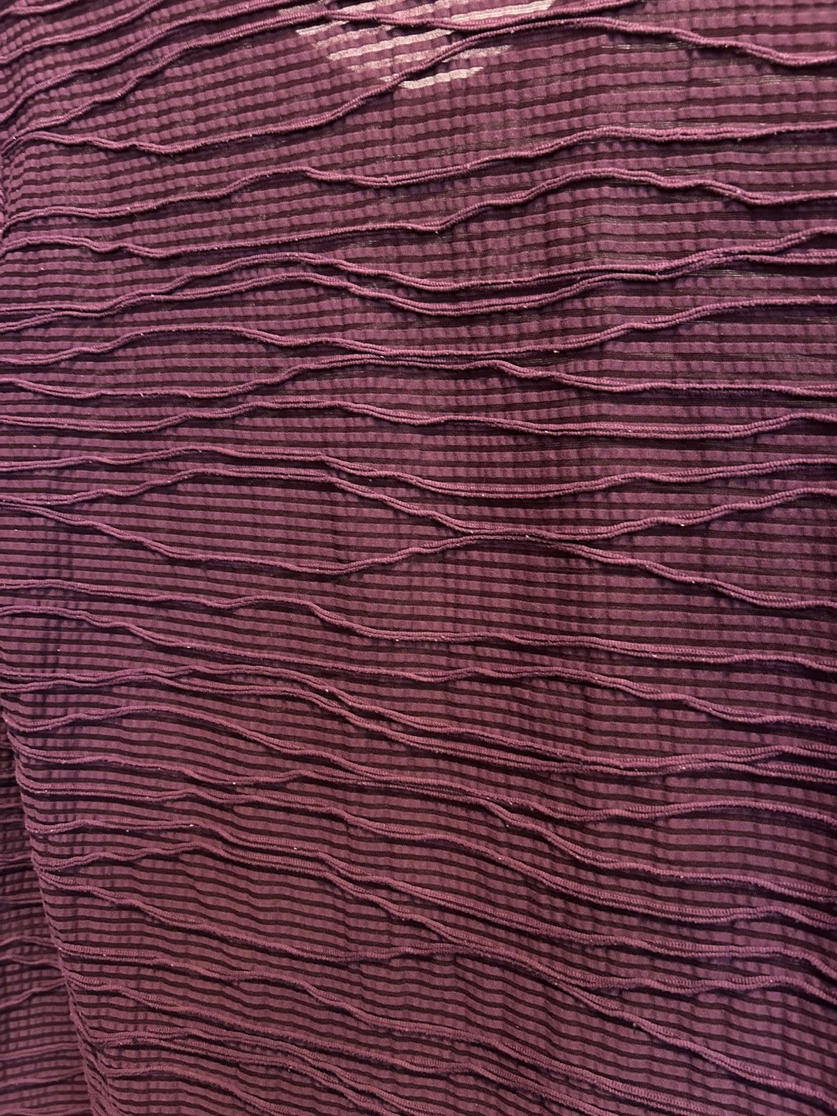 Tornado Mart Tornado Mart Burgundy Long Sleeved Textured Top Size US S / EU 44-46 / 1 - 6 Thumbnail