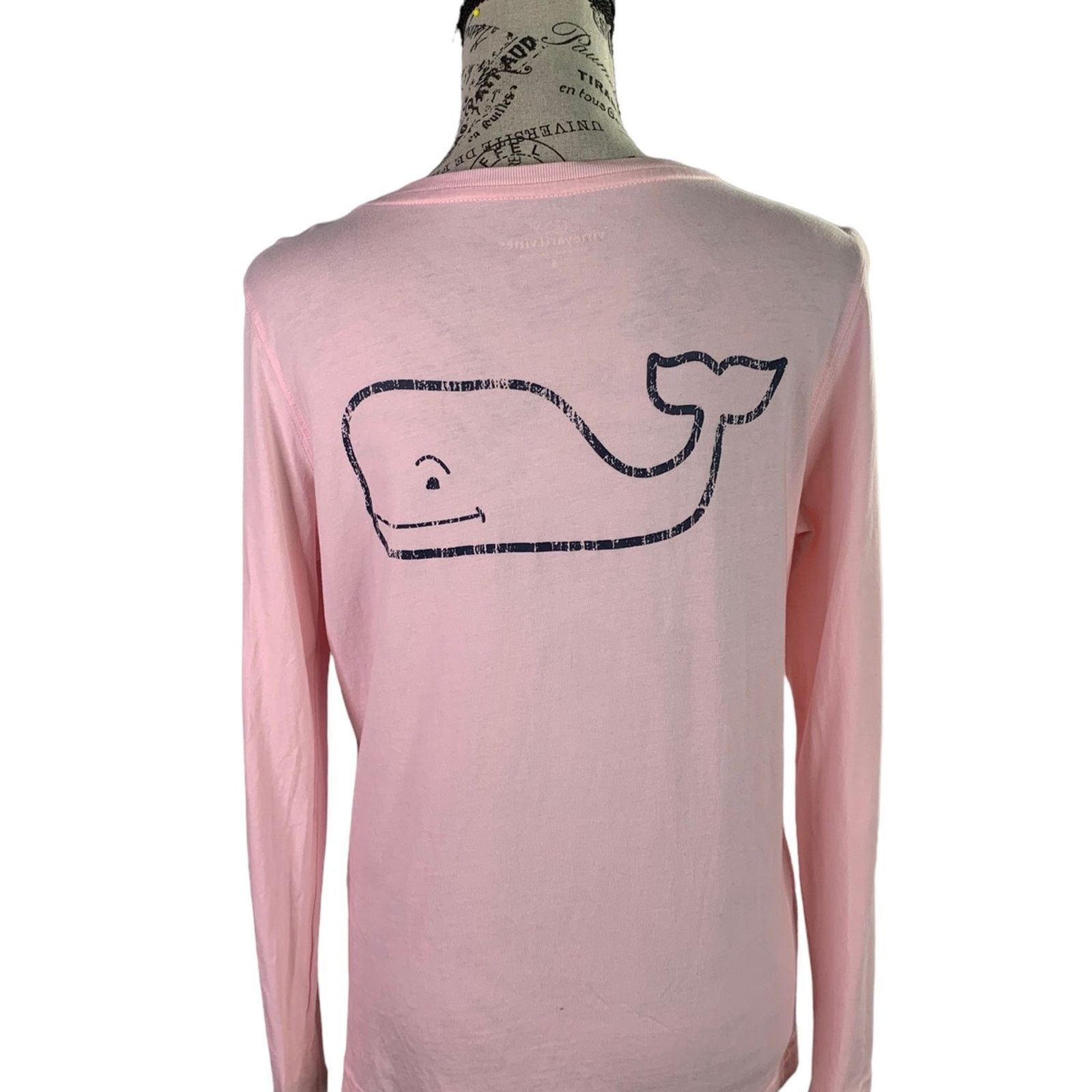 Vineyard Vines Vineyard Vines Womens Pink Long Sleeve Logo Cotton Small Size S / US 4 / IT 40 - 1 Thumbnail