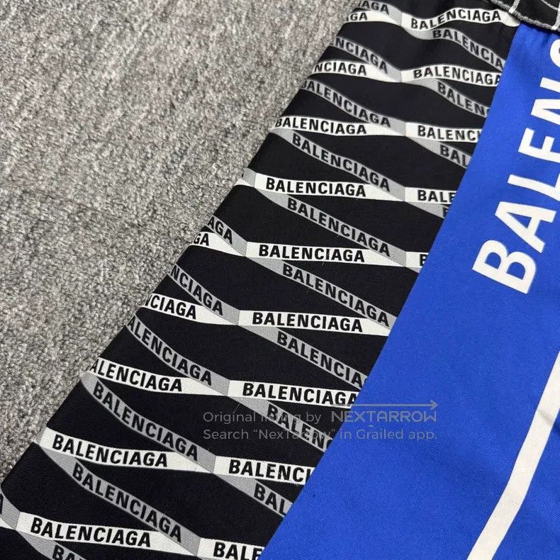 Balenciaga Balenciaga Patchwork mulberry silk short-sleeve shirt Size XXS / US 00 / IT 34 - 7 Thumbnail