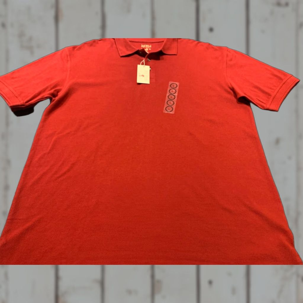 Vintage RedHead Golf Polo Shirt Short Sleeve Solid Red Mens Large Size US L / EU 52-54 / 3 - 1 Thumbnail
